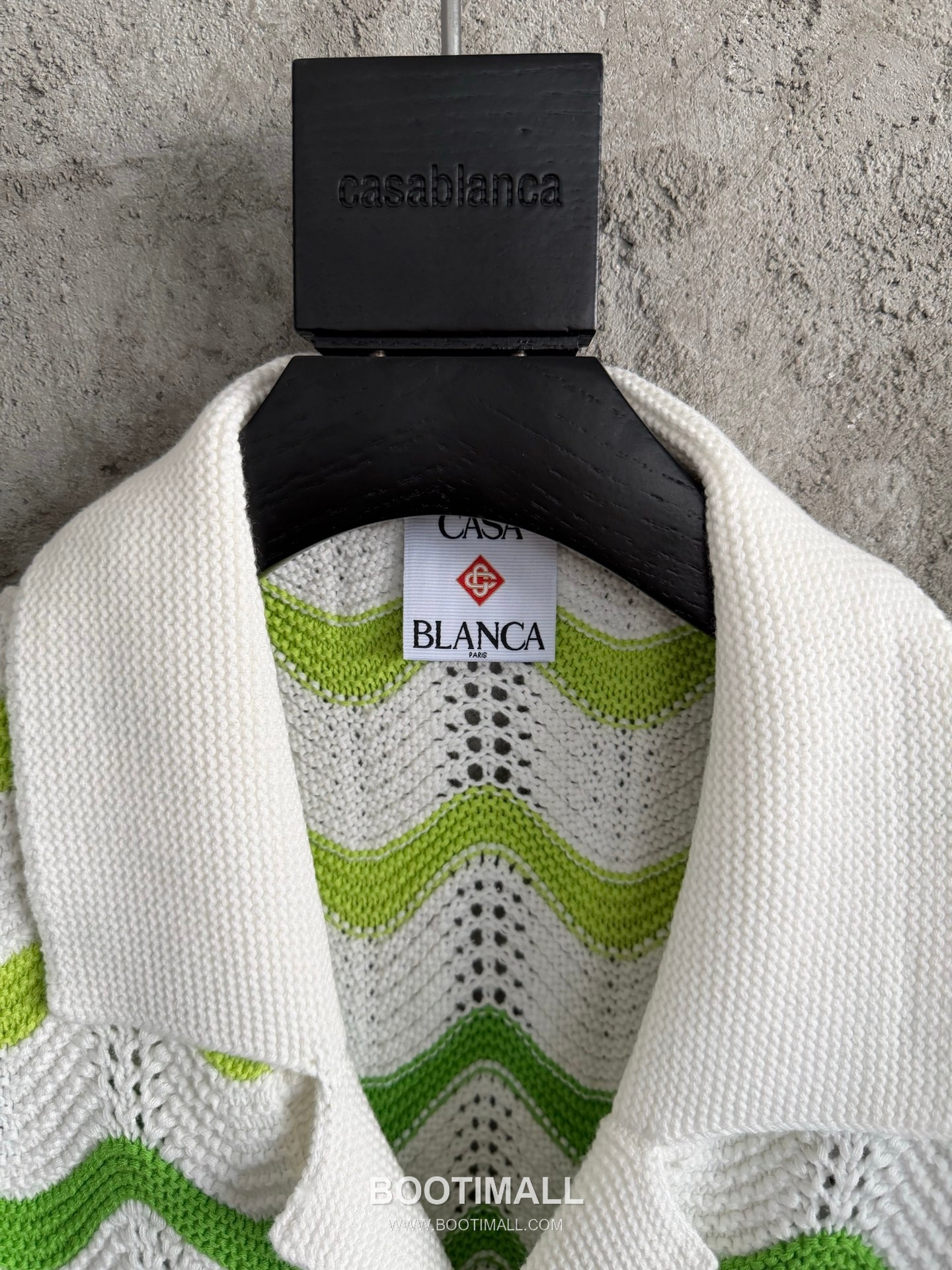 Casablanca Wave Knit Shirt Cotton White 카사블랑카 웨이브 니트 셔츠 코튼 화이트 4