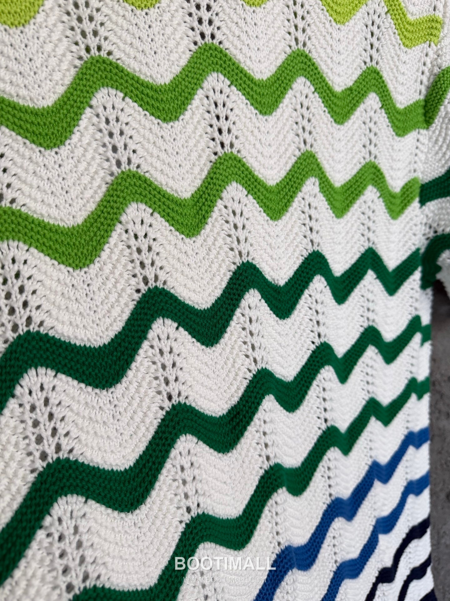 Casablanca Wave Knit Shirt Cotton White 카사블랑카 웨이브 니트 셔츠 코튼 화이트 9