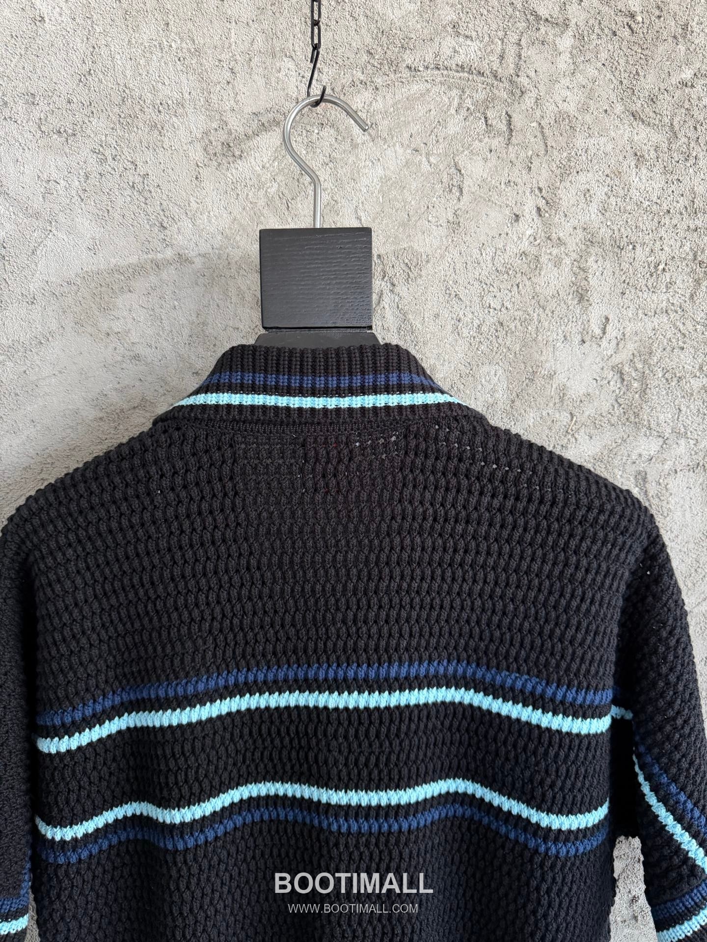 Casablanca Crochet Stripe Shirt Cotton White Knit Shirt 카사블랑카 크로셰 스트라이프 셔츠 코튼 화이트 니트 셔츠 9