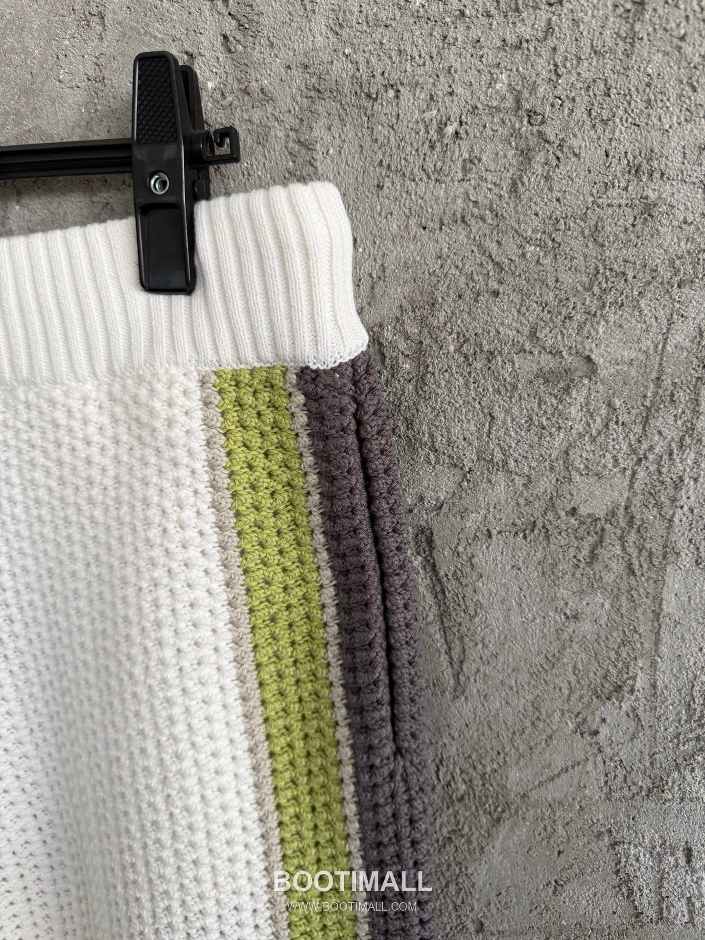 Casablanca Woven Stripe Shorts Cotton White 카사블랑카 위븐 스트라이프 쇼츠 코튼 화이트 4