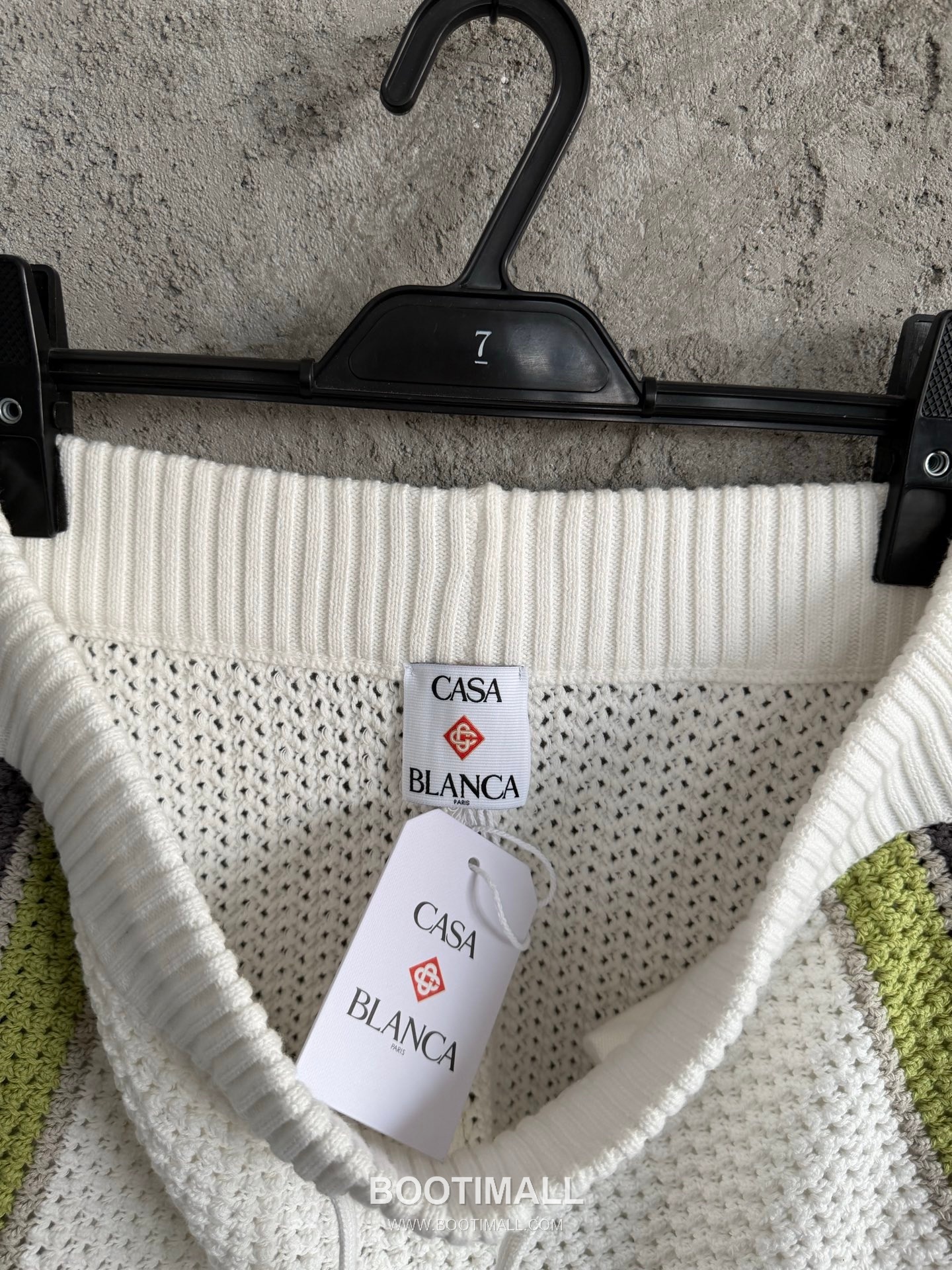 Casablanca Woven Stripe Shorts Cotton White 카사블랑카 위븐 스트라이프 쇼츠 코튼 화이트 8