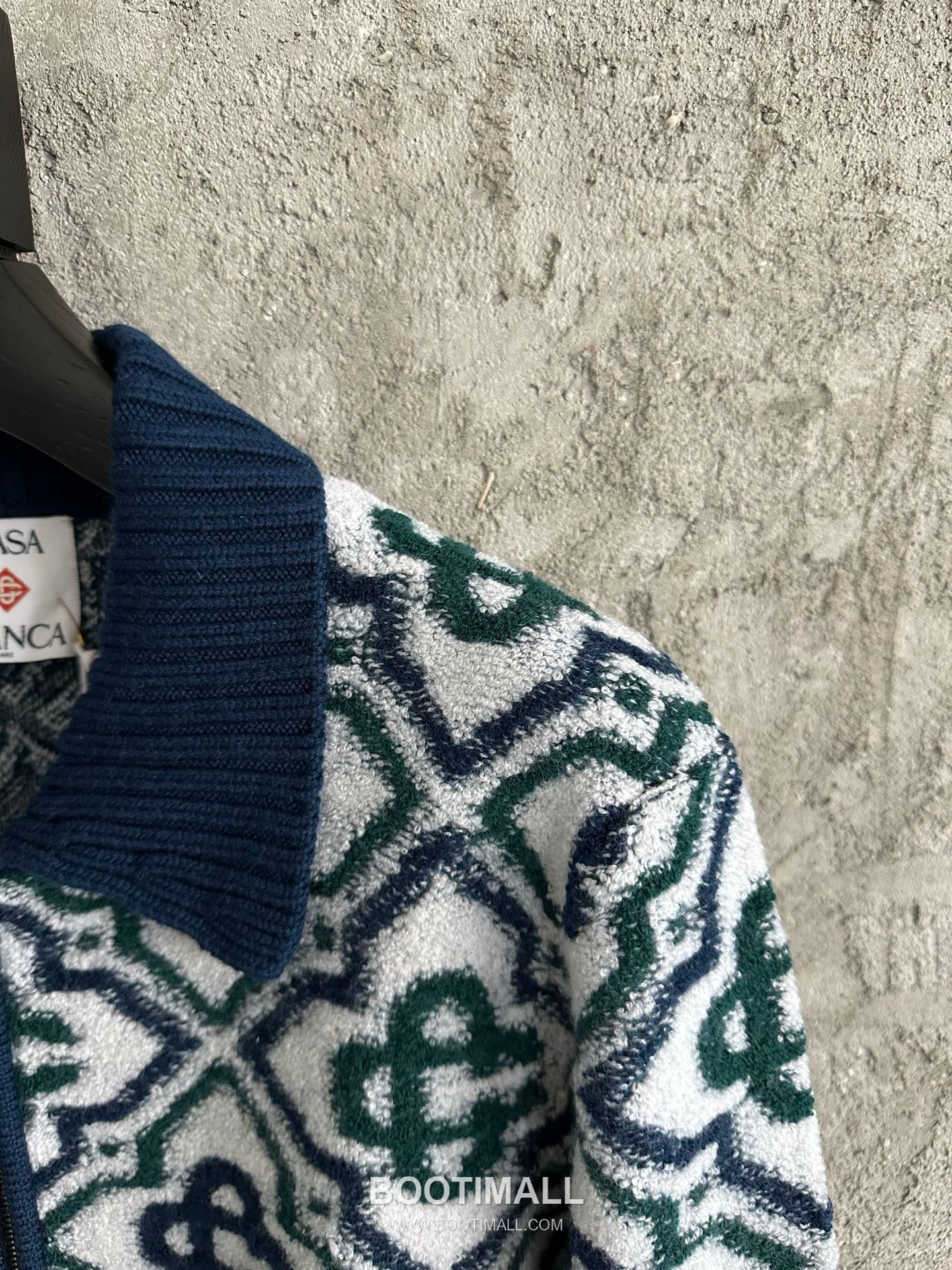 Casablanca Zip Knit Jacket Wool Navy 카사블랑카 집업 니트 자켓 울 네이비 5