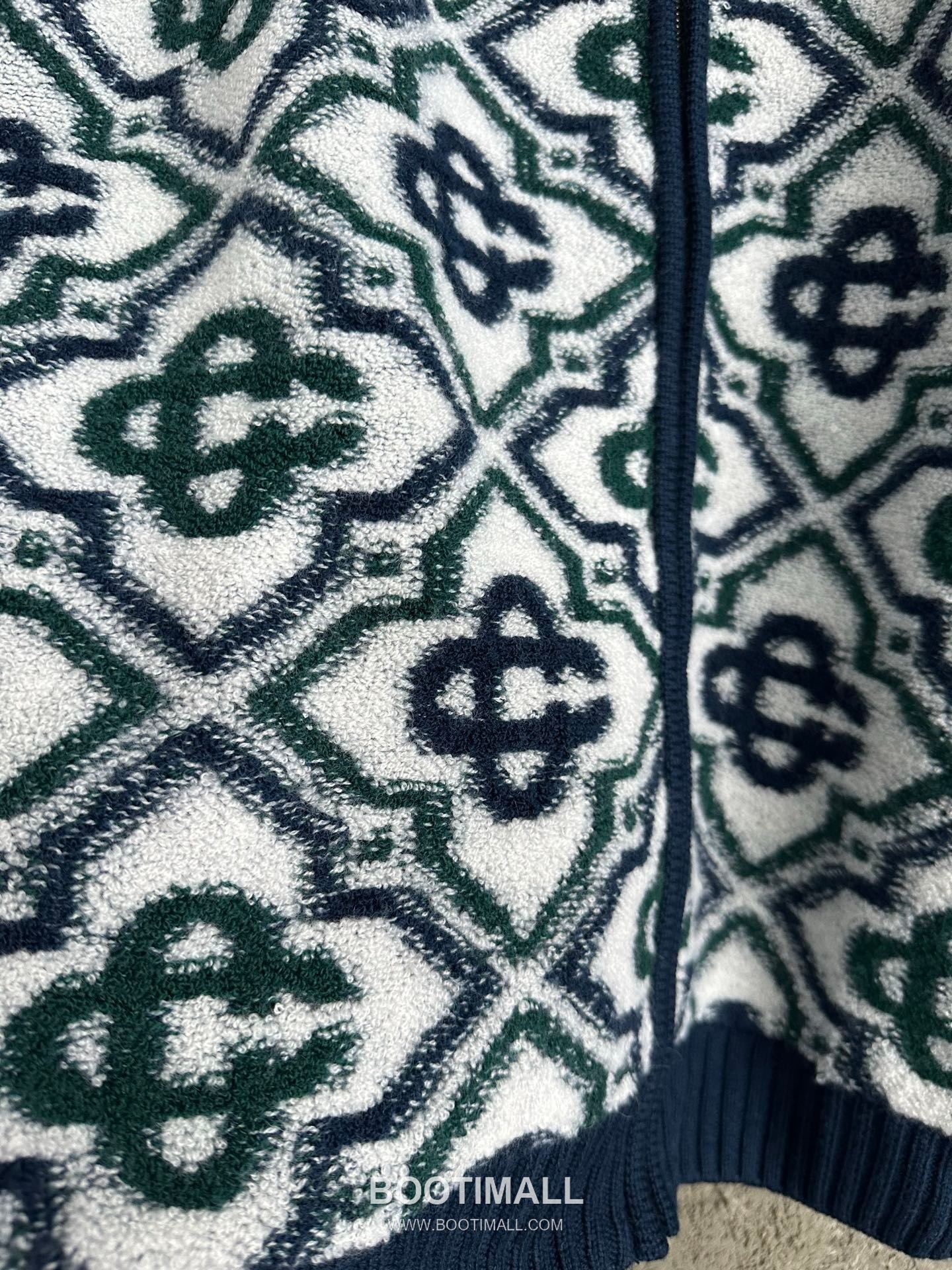 Casablanca Zip Knit Jacket Wool Navy 카사블랑카 집업 니트 자켓 울 네이비 7