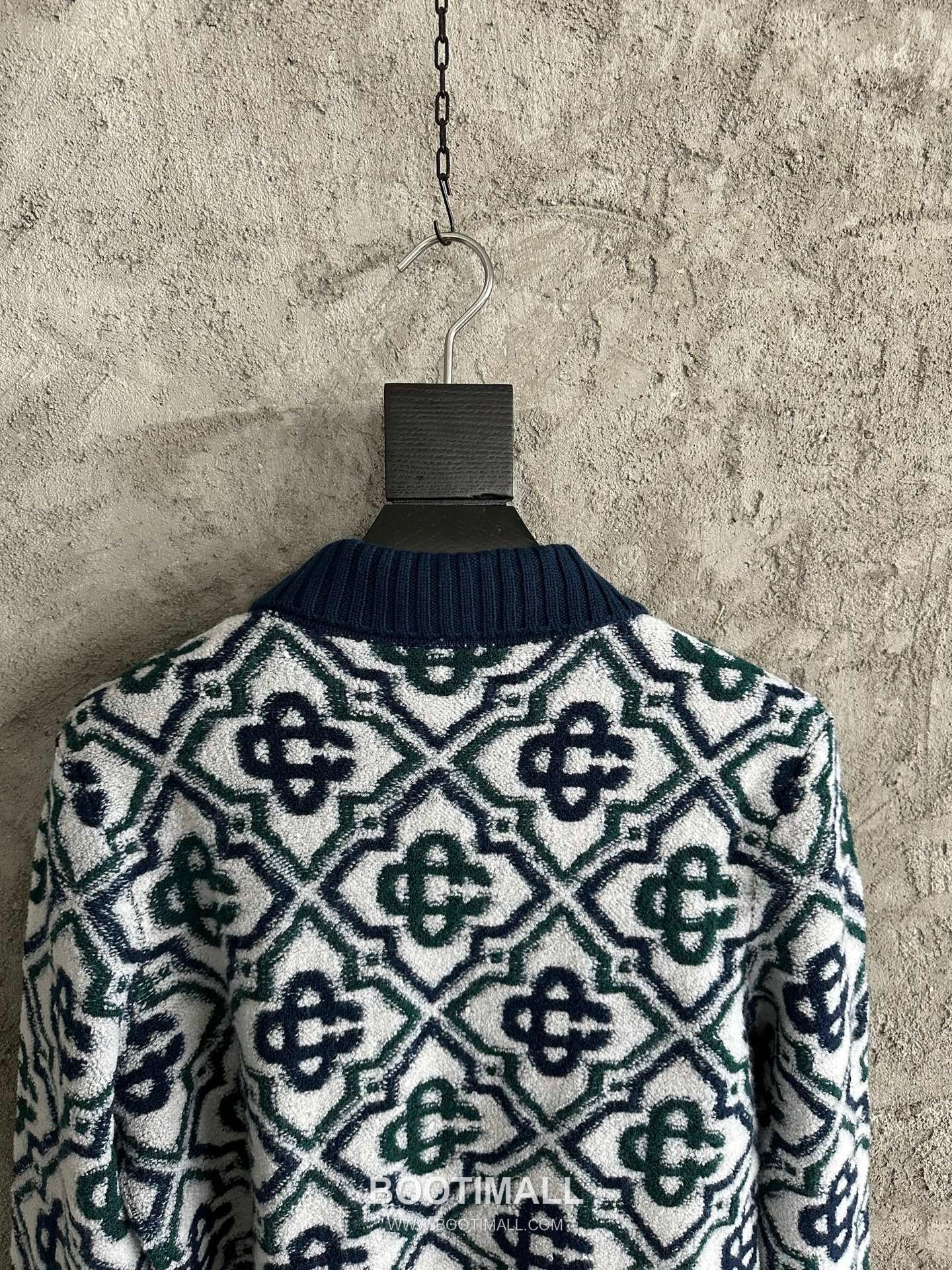 Casablanca Zip Knit Jacket Wool Navy 카사블랑카 집업 니트 자켓 울 네이비 9