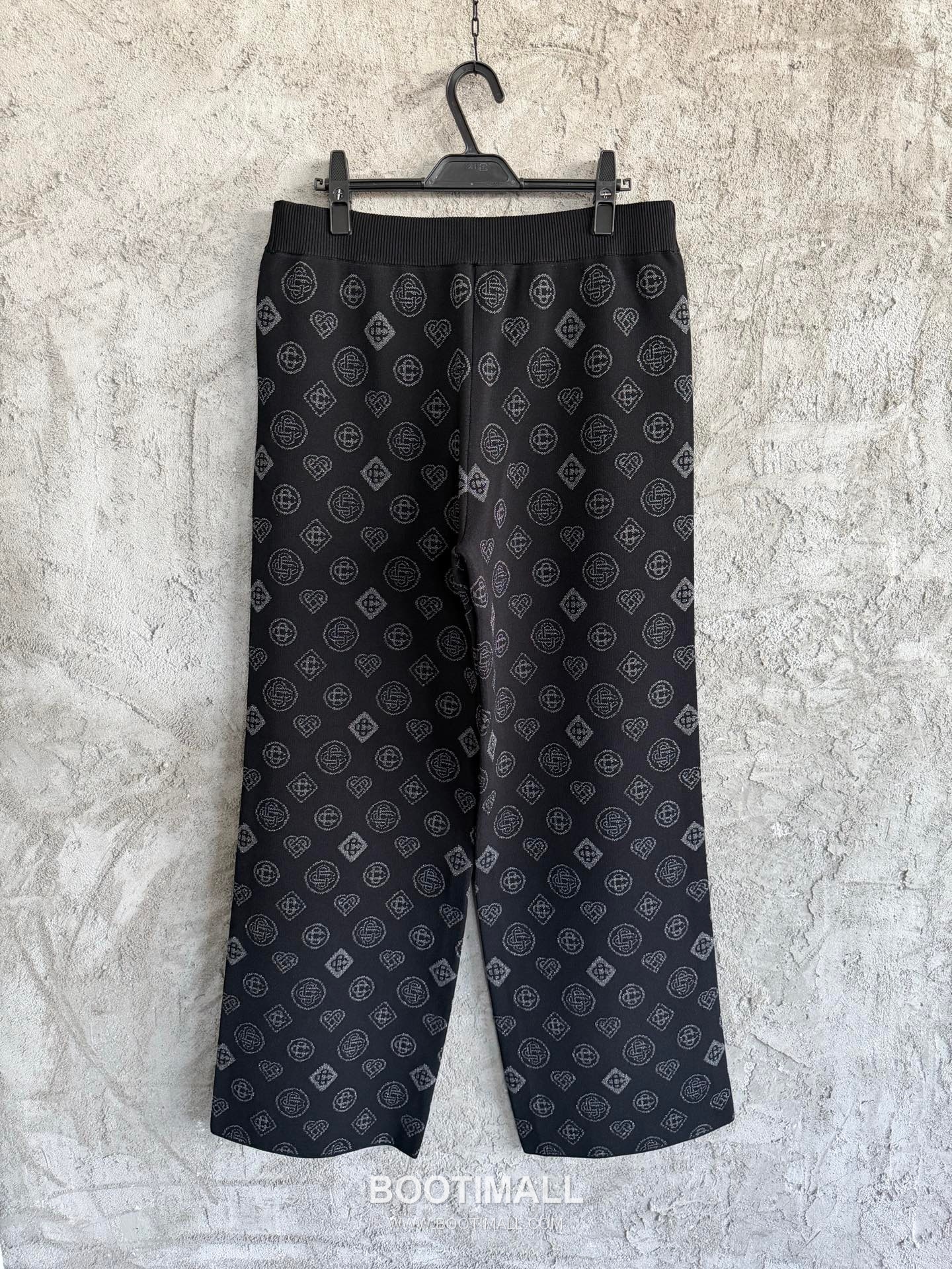 Casablanca Heart Knit Pants Viscose, Polyester, Rayon, Elastane Black 카사블랑카 하트 니트 팬츠 비스코스, 폴리에스터, 레이온, 엘라스틴 블랙 2