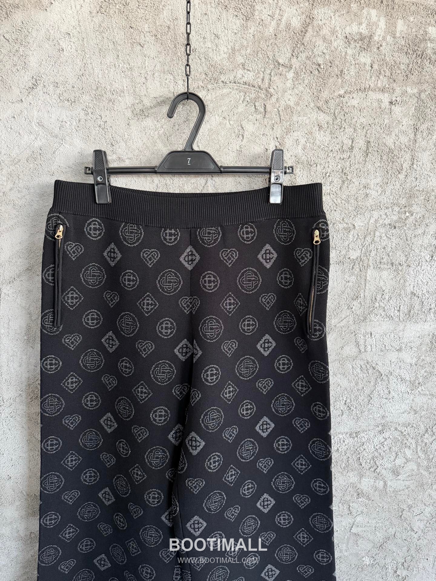 Casablanca Heart Knit Pants Viscose, Polyester, Rayon, Elastane Black 카사블랑카 하트 니트 팬츠 비스코스, 폴리에스터, 레이온, 엘라스틴 블랙 3