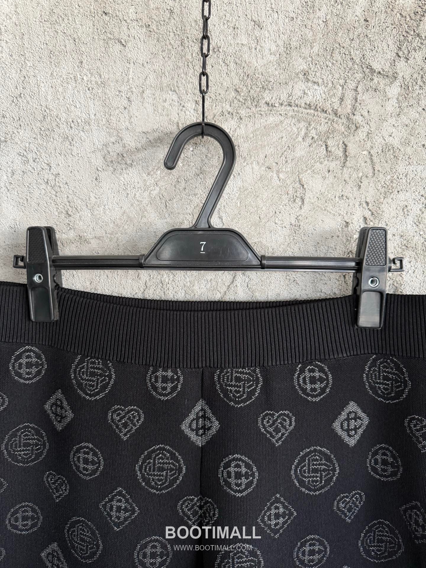 Casablanca Heart Knit Pants Viscose, Polyester, Rayon, Elastane Black 카사블랑카 하트 니트 팬츠 비스코스, 폴리에스터, 레이온, 엘라스틴 블랙 5