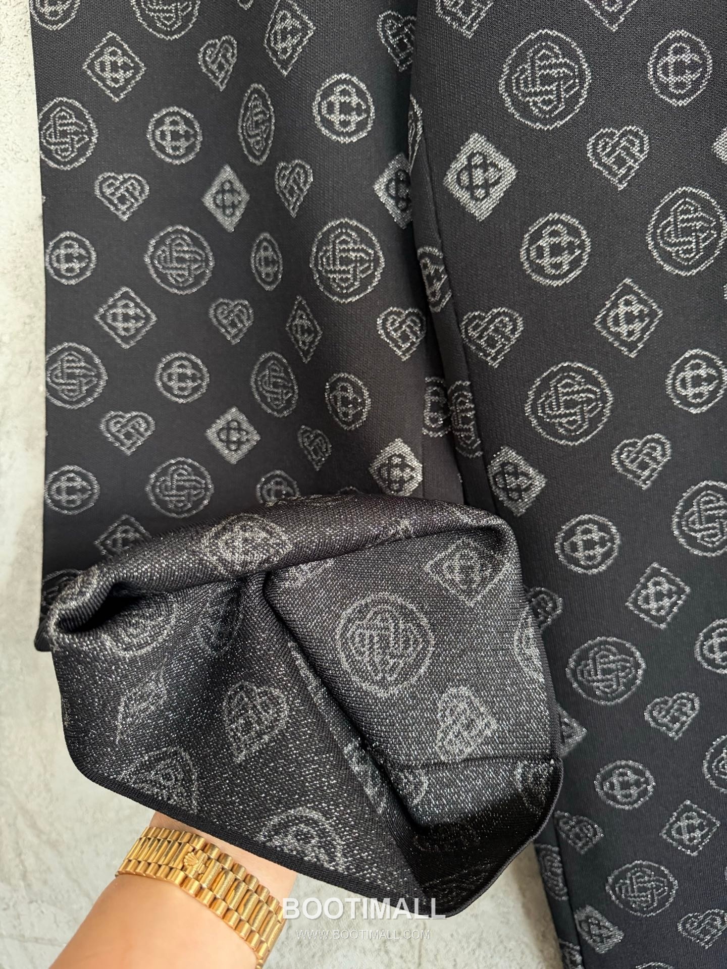 Casablanca Heart Knit Pants Viscose, Polyester, Rayon, Elastane Black 카사블랑카 하트 니트 팬츠 비스코스, 폴리에스터, 레이온, 엘라스틴 블랙 8