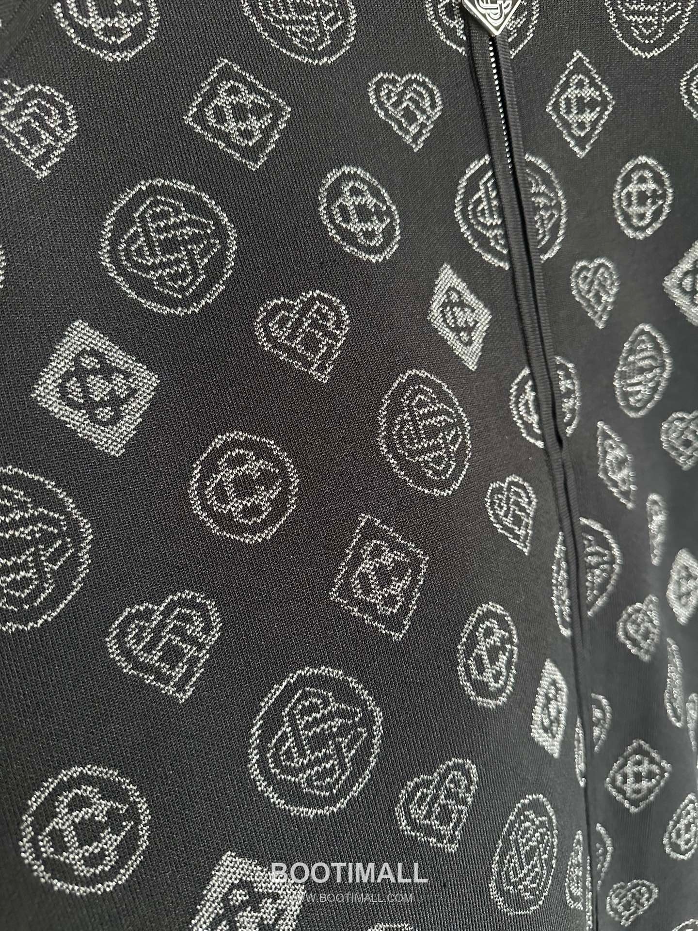 Casablanca Heart Zip Jacket Viscose, Polyester, Rayon, Elastane Black 카사블랑카 하트 지퍼 자켓 비스코스, 폴리에스터, 레이온, 엘라스테인 블랙 6