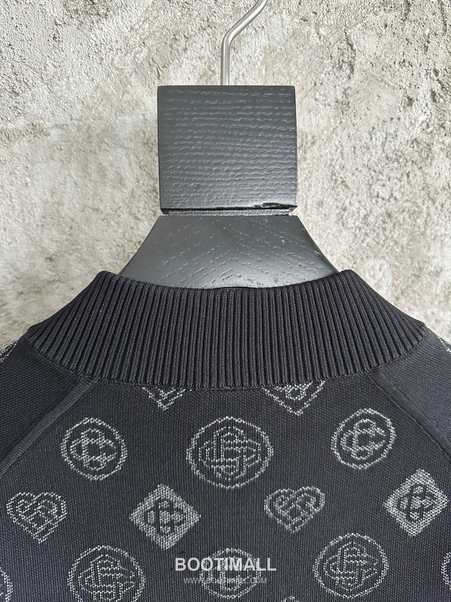 Casablanca Heart Zip Jacket Viscose, Polyester, Rayon, Elastane Black 카사블랑카 하트 지퍼 자켓 비스코스, 폴리에스터, 레이온, 엘라스테인 블랙 8