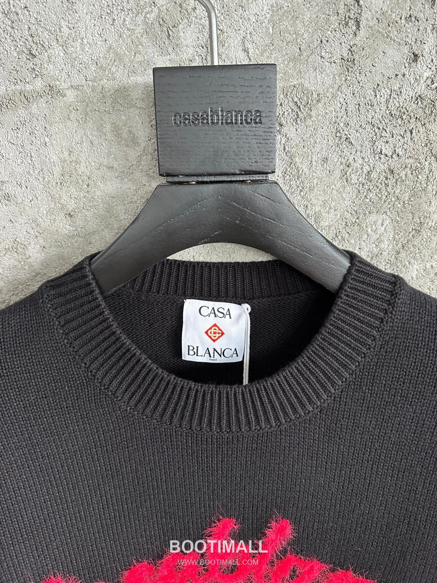 Casablanca Mushroom Jacquard Sweater Cotton Black Knit Sweater 카사블랑카 머쉬룸 자카드 스웨터 코튼 블랙 니트 스웨터 10