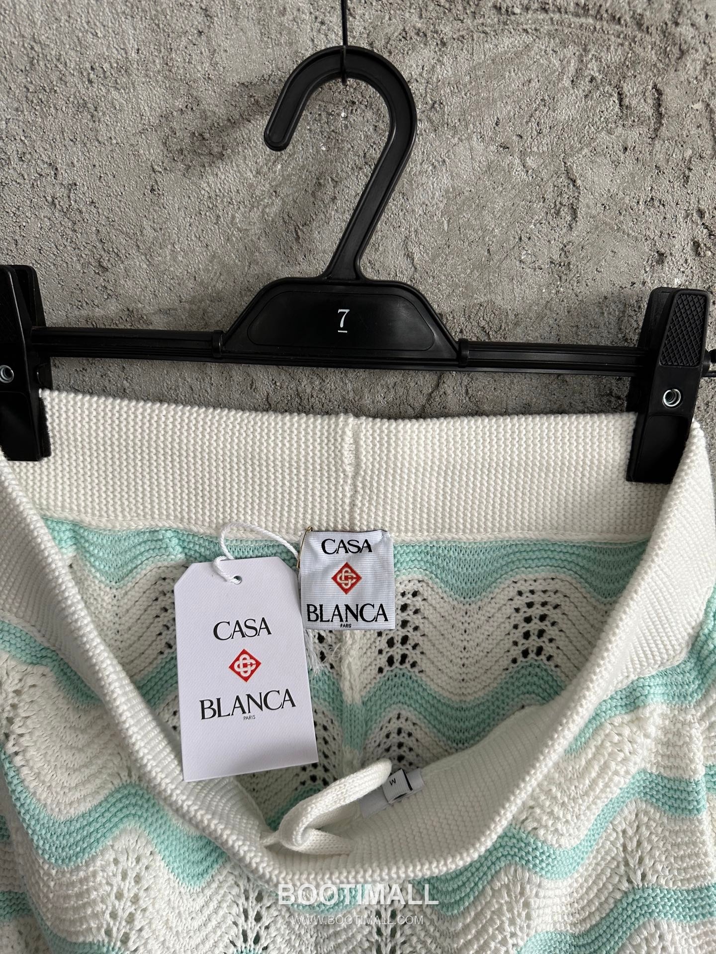 Casablanca Wave Knit Shorts Cotton Black 카사블랑카 웨이브 니트 쇼츠 코튼 블랙 12