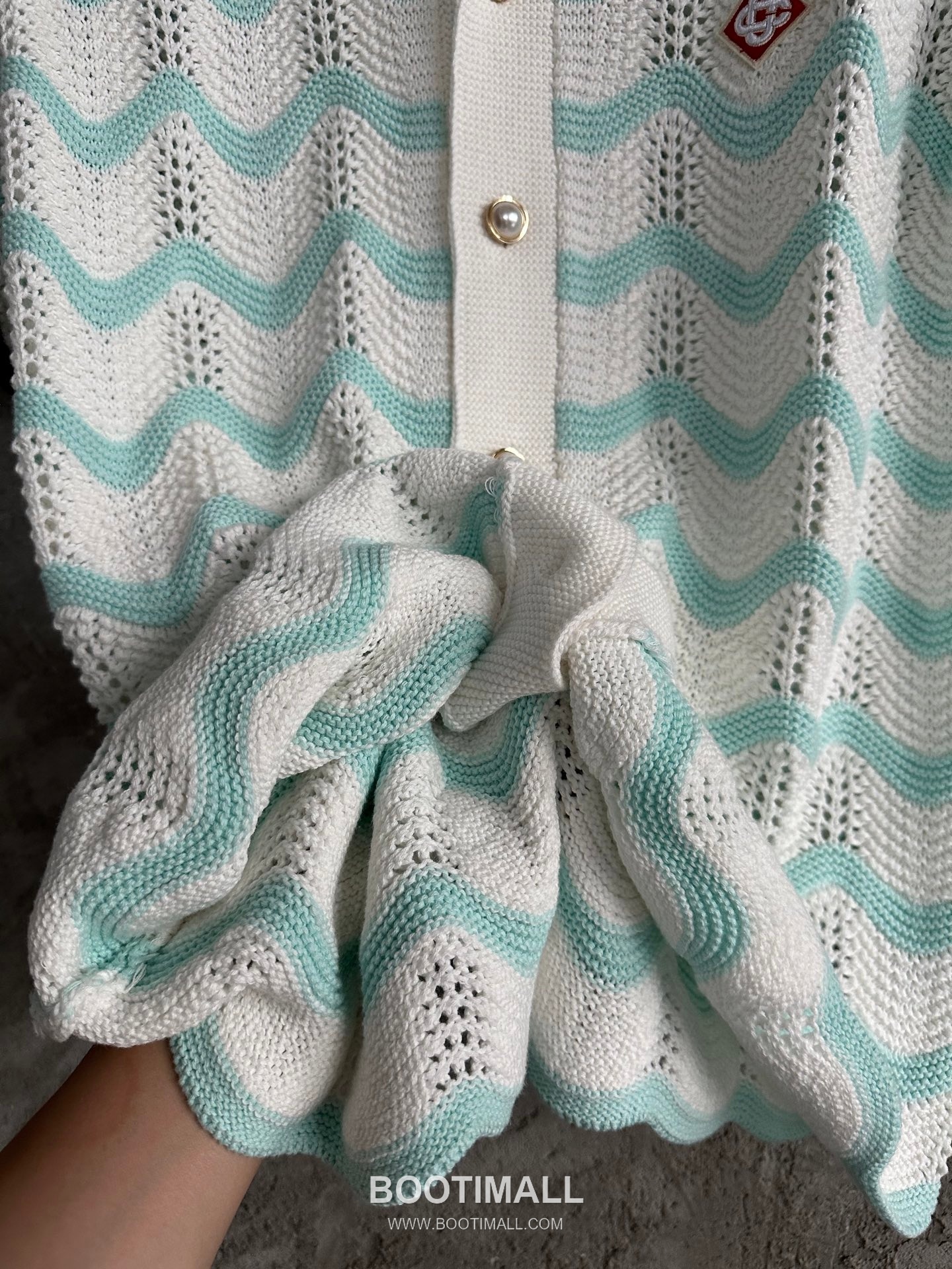 Casablanca Wave Knit Shirt Cotton Black 카사블랑카 웨이브 니트 셔츠 코튼 블랙 8