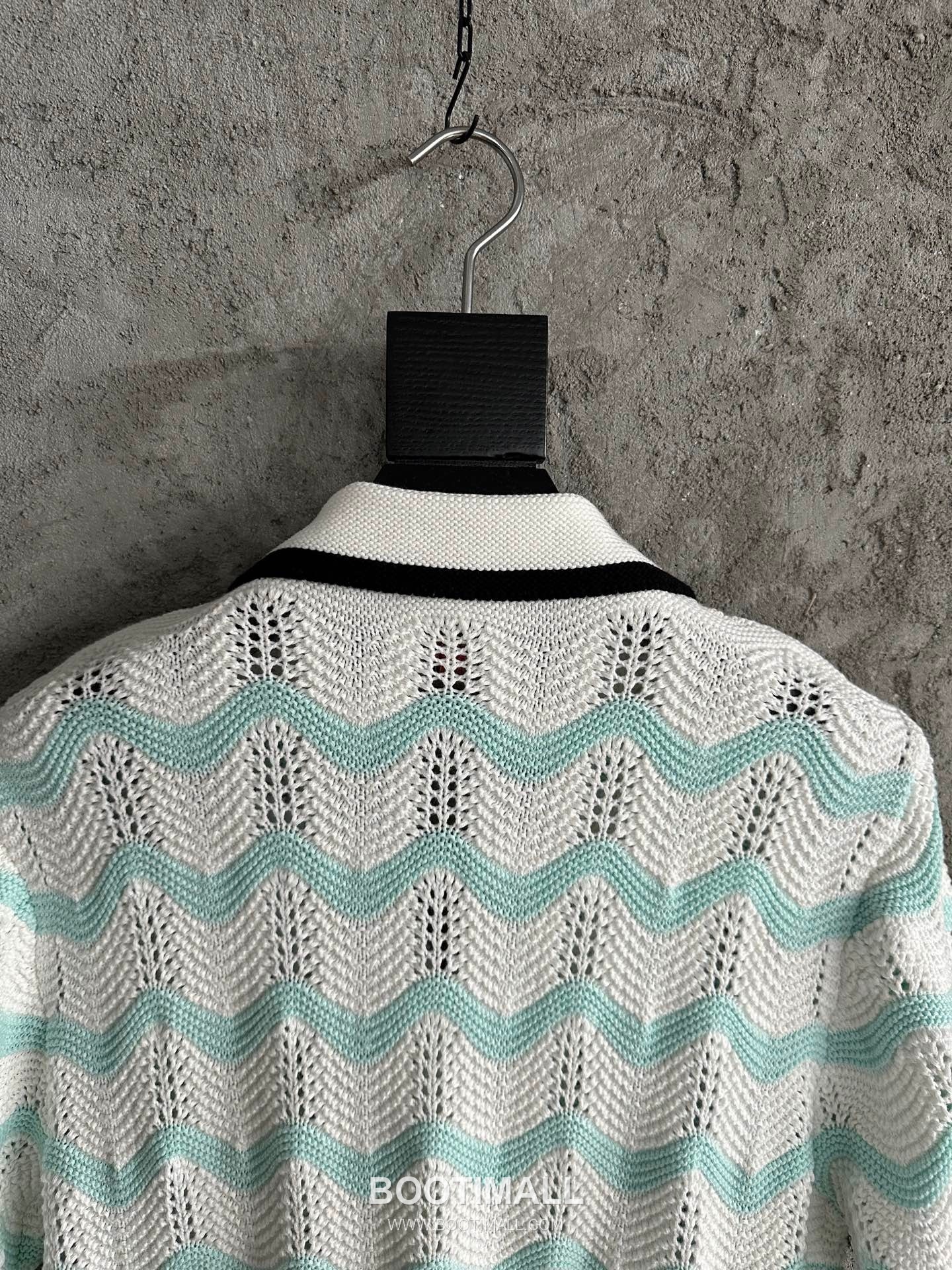 Casablanca Wave Knit Shirt Cotton Black 카사블랑카 웨이브 니트 셔츠 코튼 블랙 9