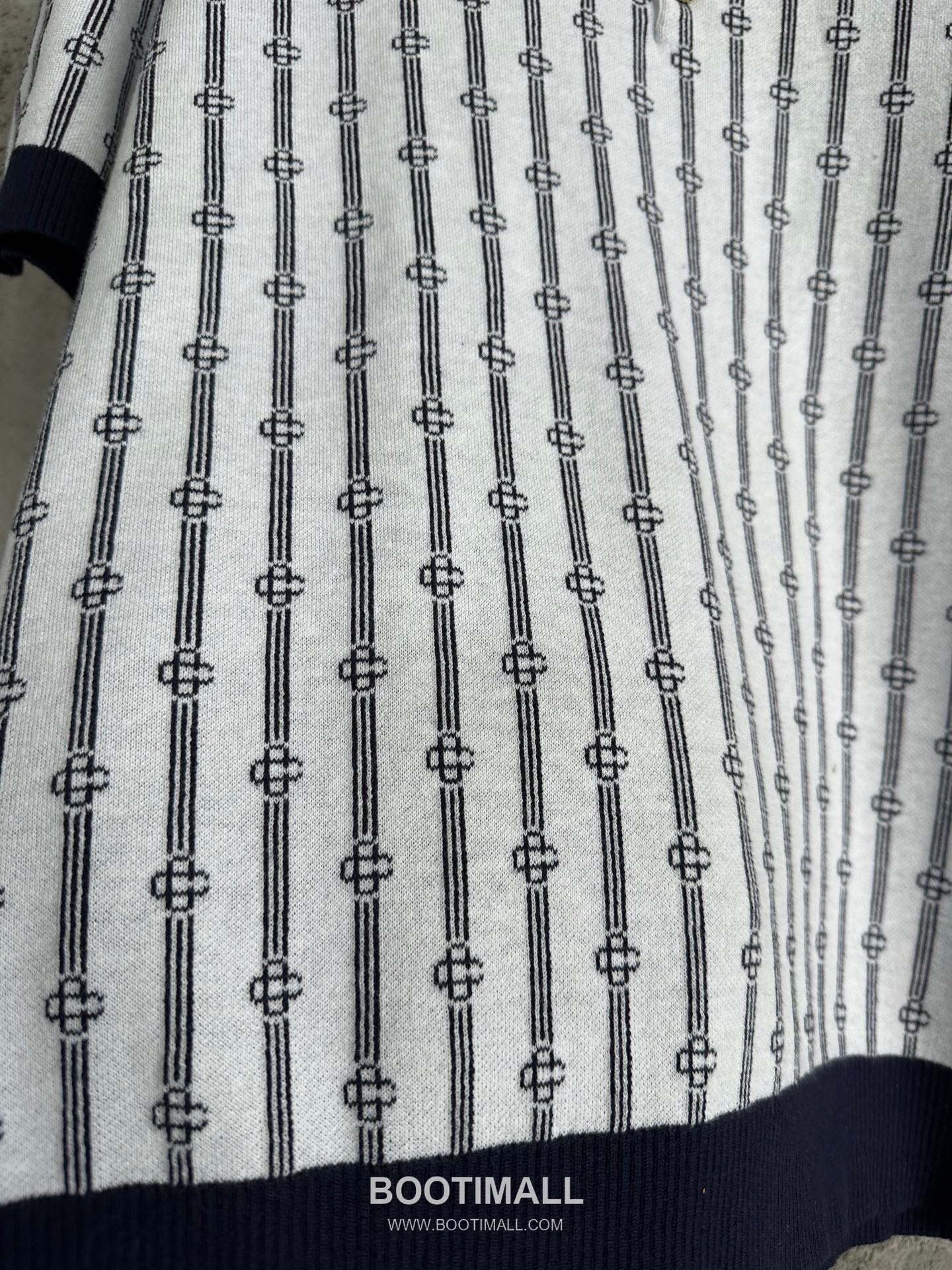 Casablanca Striped Knit Polo Cotton White Polo Shirt 카사블랑카 스트라이프 니트 폴로 코튼 화이트 폴로셔츠 10