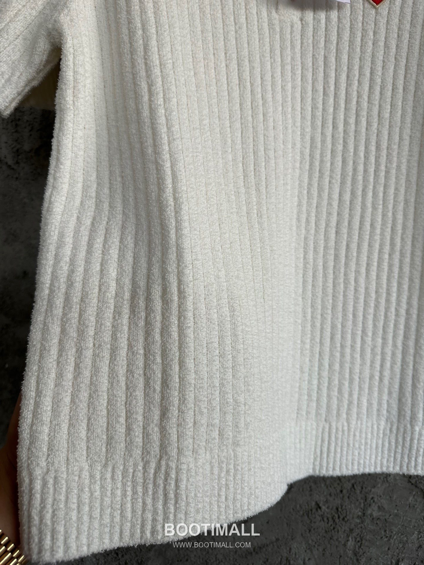 Casablanca Striped Knit Polo Terry Cotton White Polo Shirt 카사블랑카 스트라이프 니트 폴로 테리 코튼 화이트 폴로 셔츠 7