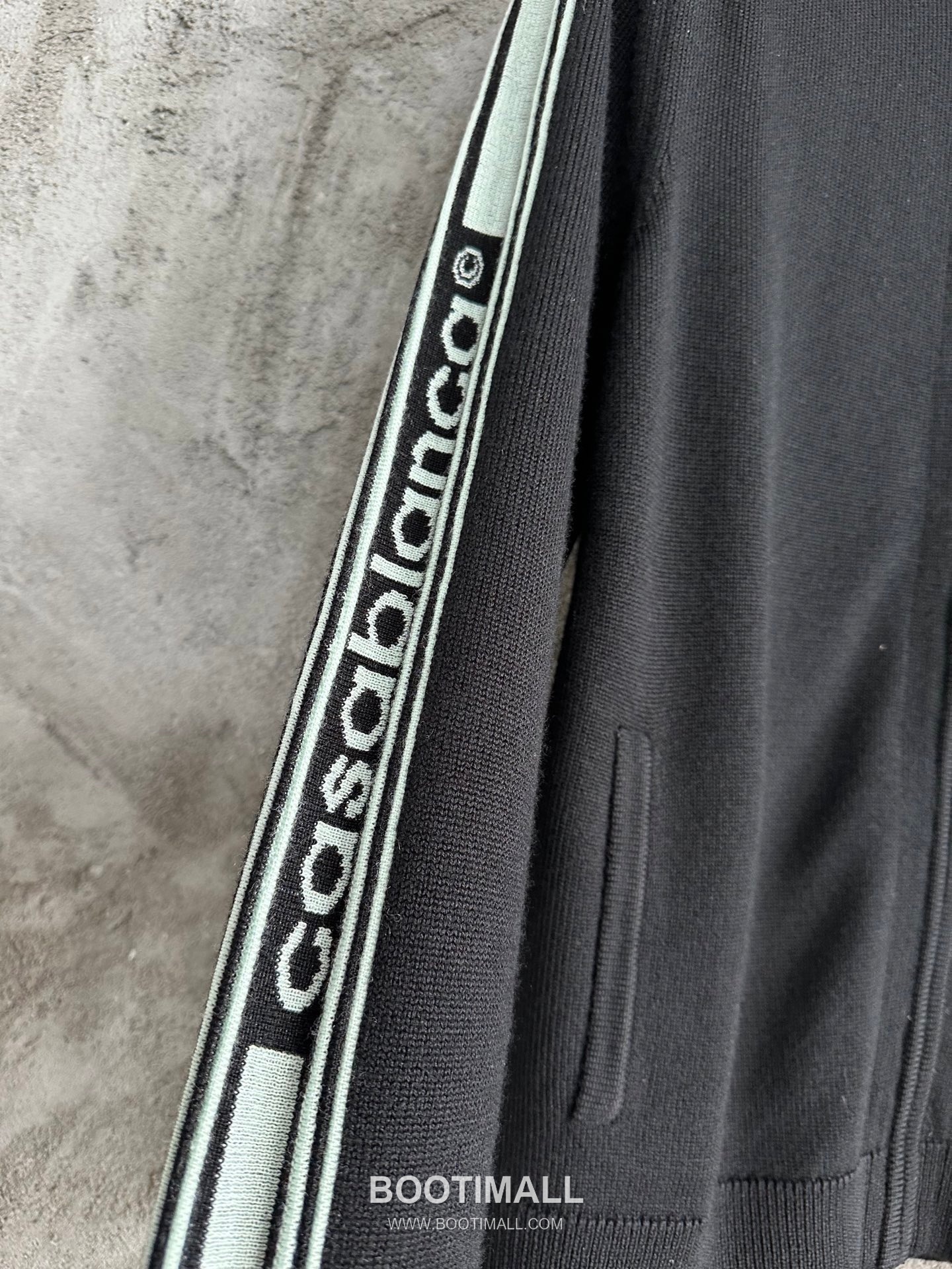 Casablanca Side-Stripe Knit Jacket Wool Black 카사블랑카 사이드 스트라이프 니트 자켓 울 블랙 10