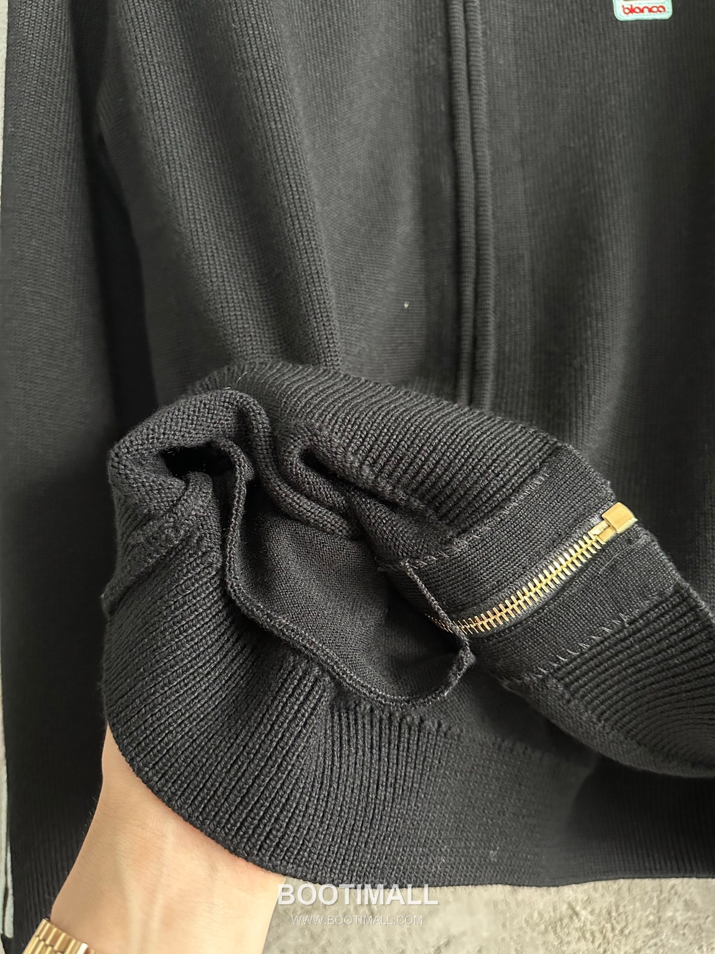 Casablanca Side-Stripe Knit Jacket Wool Black 카사블랑카 사이드 스트라이프 니트 자켓 울 블랙 11