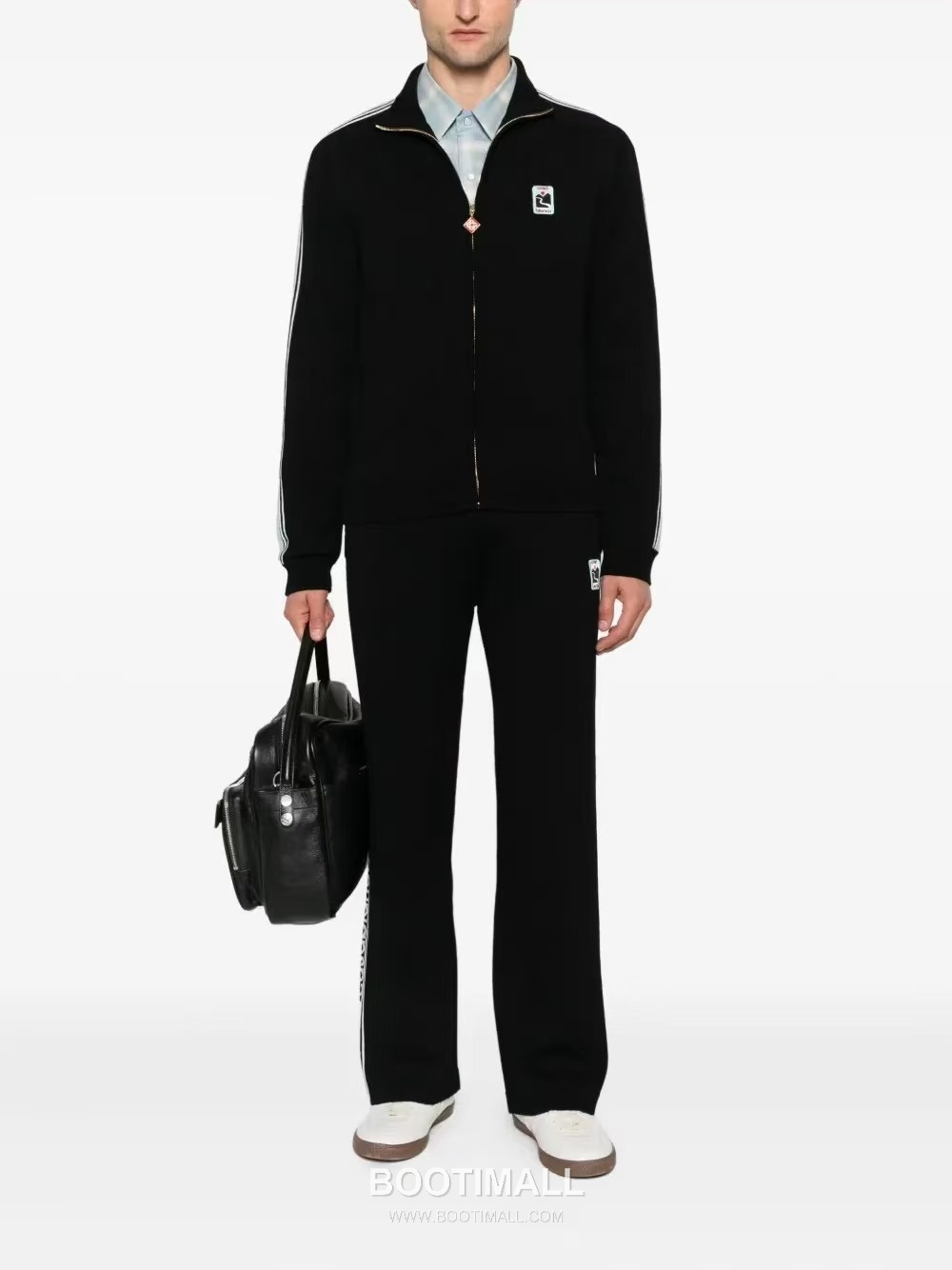 Casablanca Side Stripe Knit Pants Wool Black 카사블랑카 사이드 스트라이프 니트 팬츠 울 블랙 2