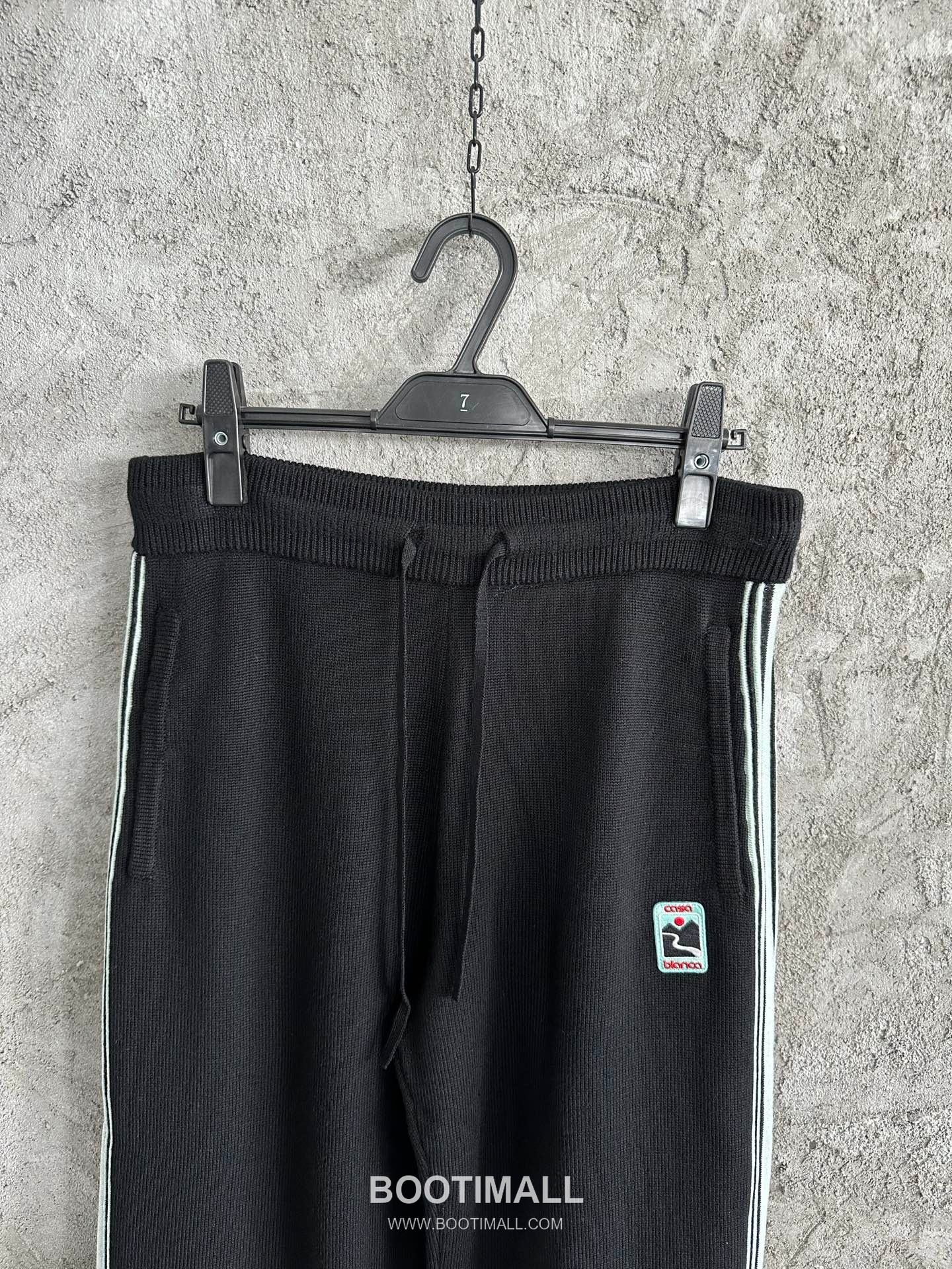 Casablanca Side Stripe Knit Pants Wool Black 카사블랑카 사이드 스트라이프 니트 팬츠 울 블랙 6