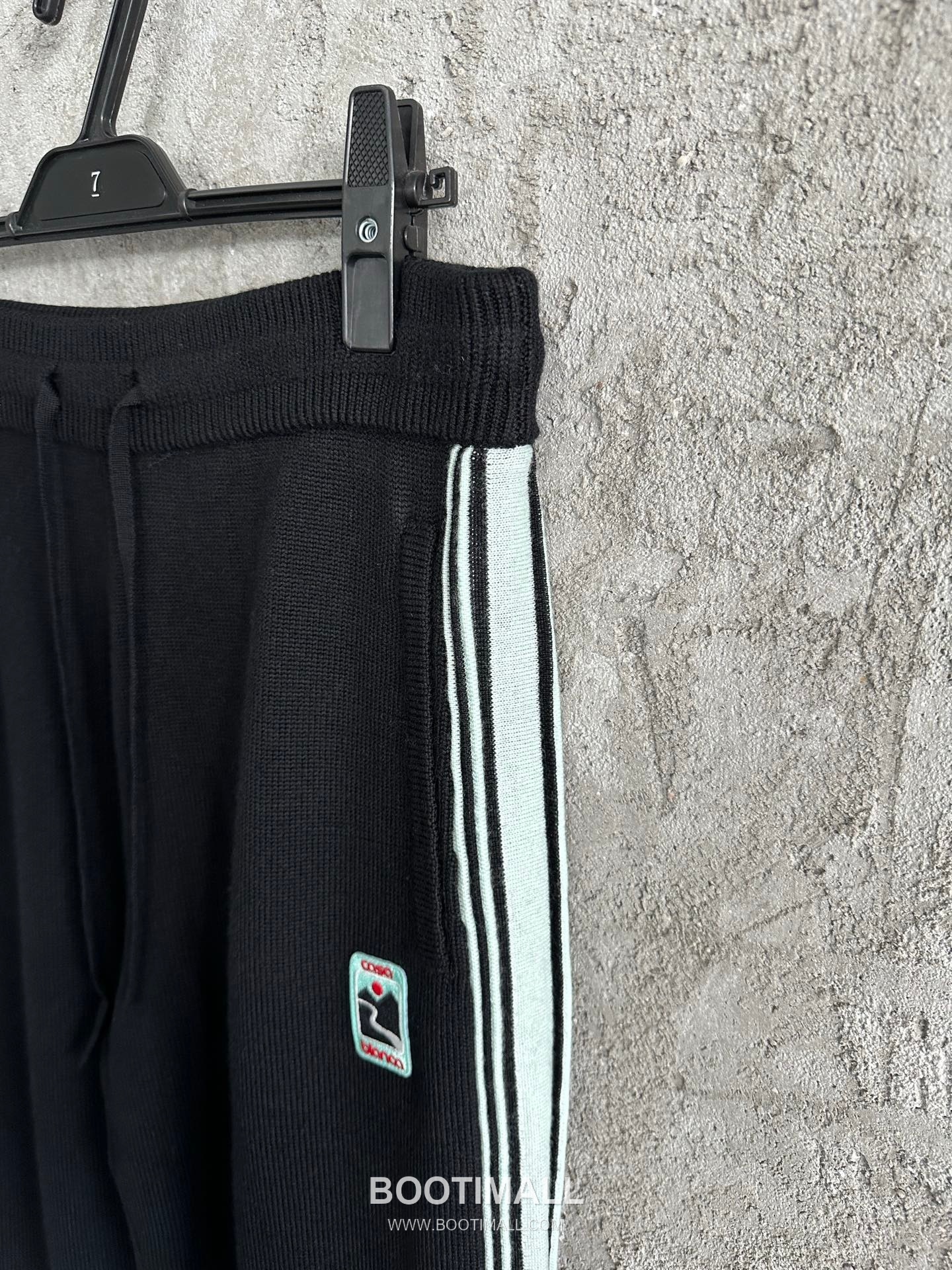Casablanca Side Stripe Knit Pants Wool Black 카사블랑카 사이드 스트라이프 니트 팬츠 울 블랙 8