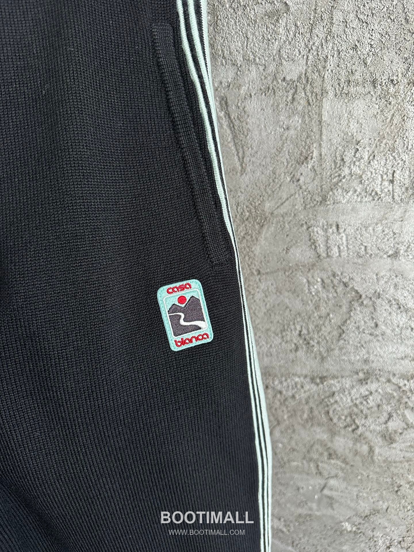 Casablanca Side Stripe Knit Pants Wool Black 카사블랑카 사이드 스트라이프 니트 팬츠 울 블랙 9