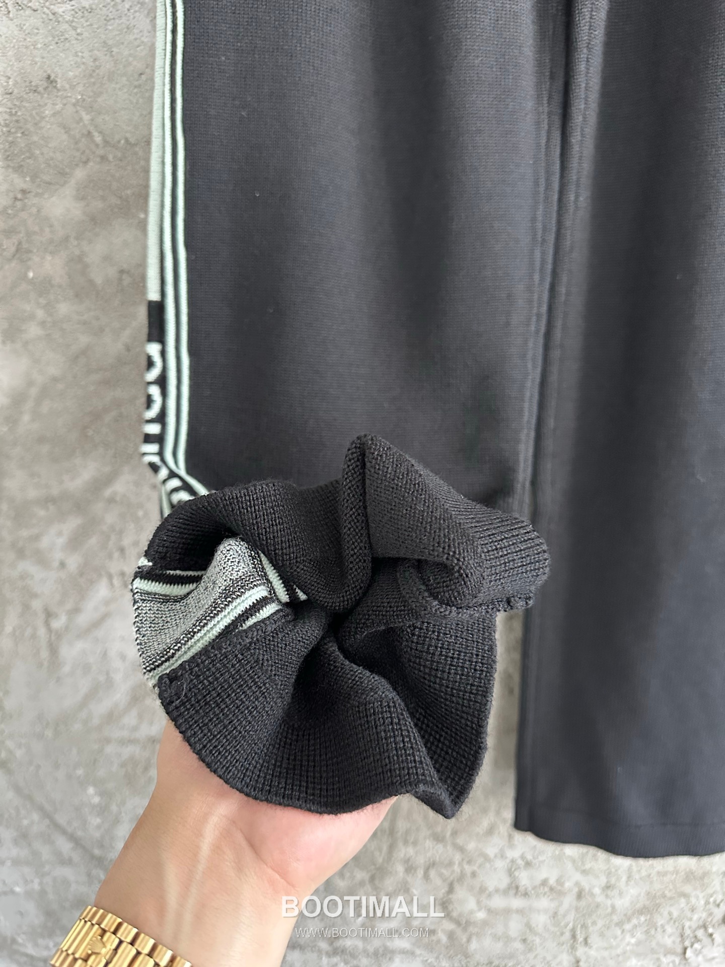 Casablanca Side Stripe Knit Pants Wool Black 카사블랑카 사이드 스트라이프 니트 팬츠 울 블랙 11