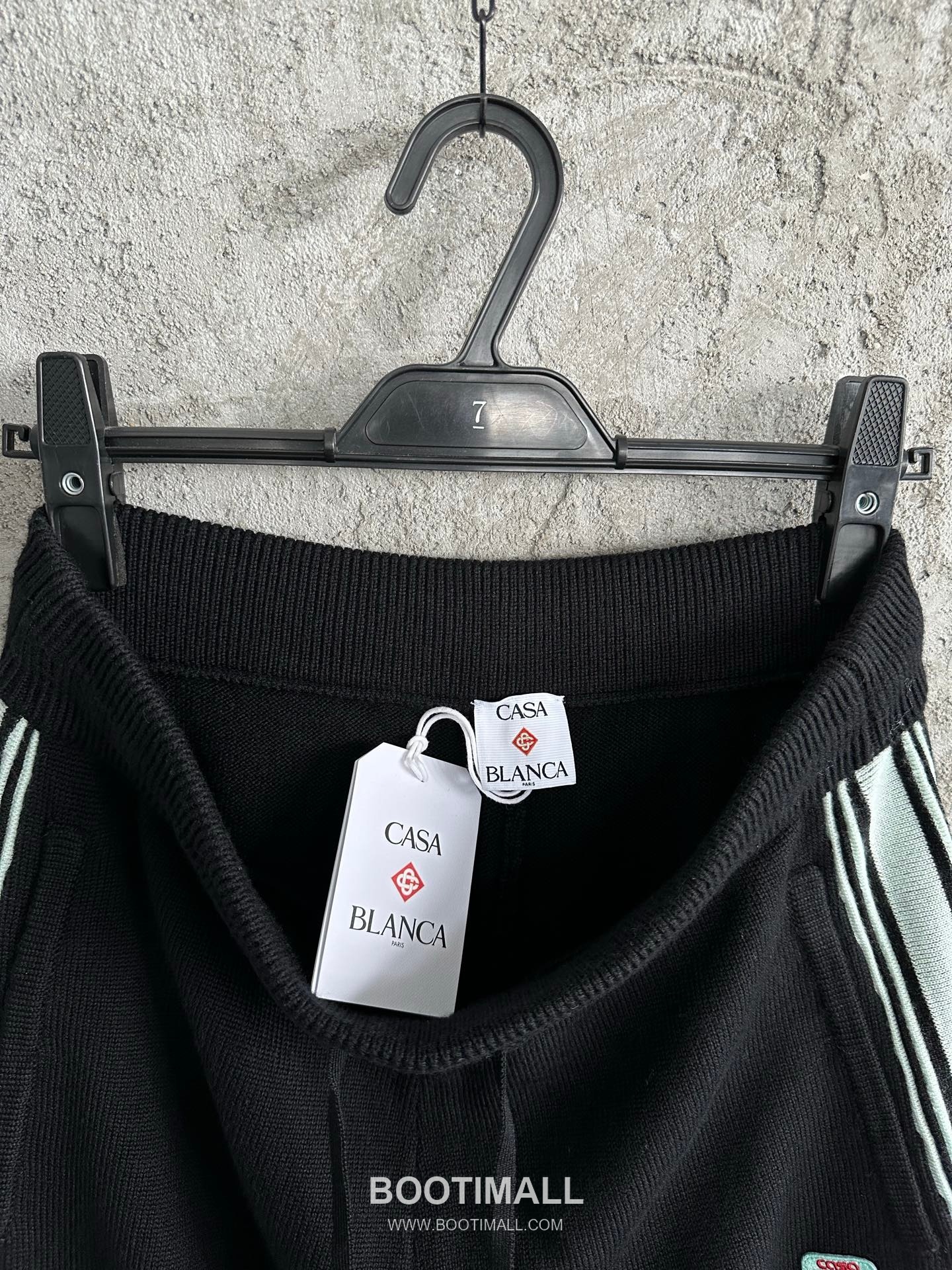 Casablanca Side Stripe Knit Pants Wool Black 카사블랑카 사이드 스트라이프 니트 팬츠 울 블랙 12