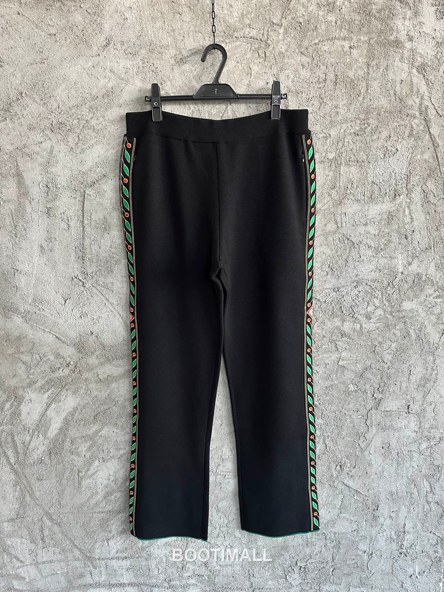 Casablanca Laurel Embroidered Pants Wool Black 카사블랑카 월계수 자수 팬츠 울 블랙 1