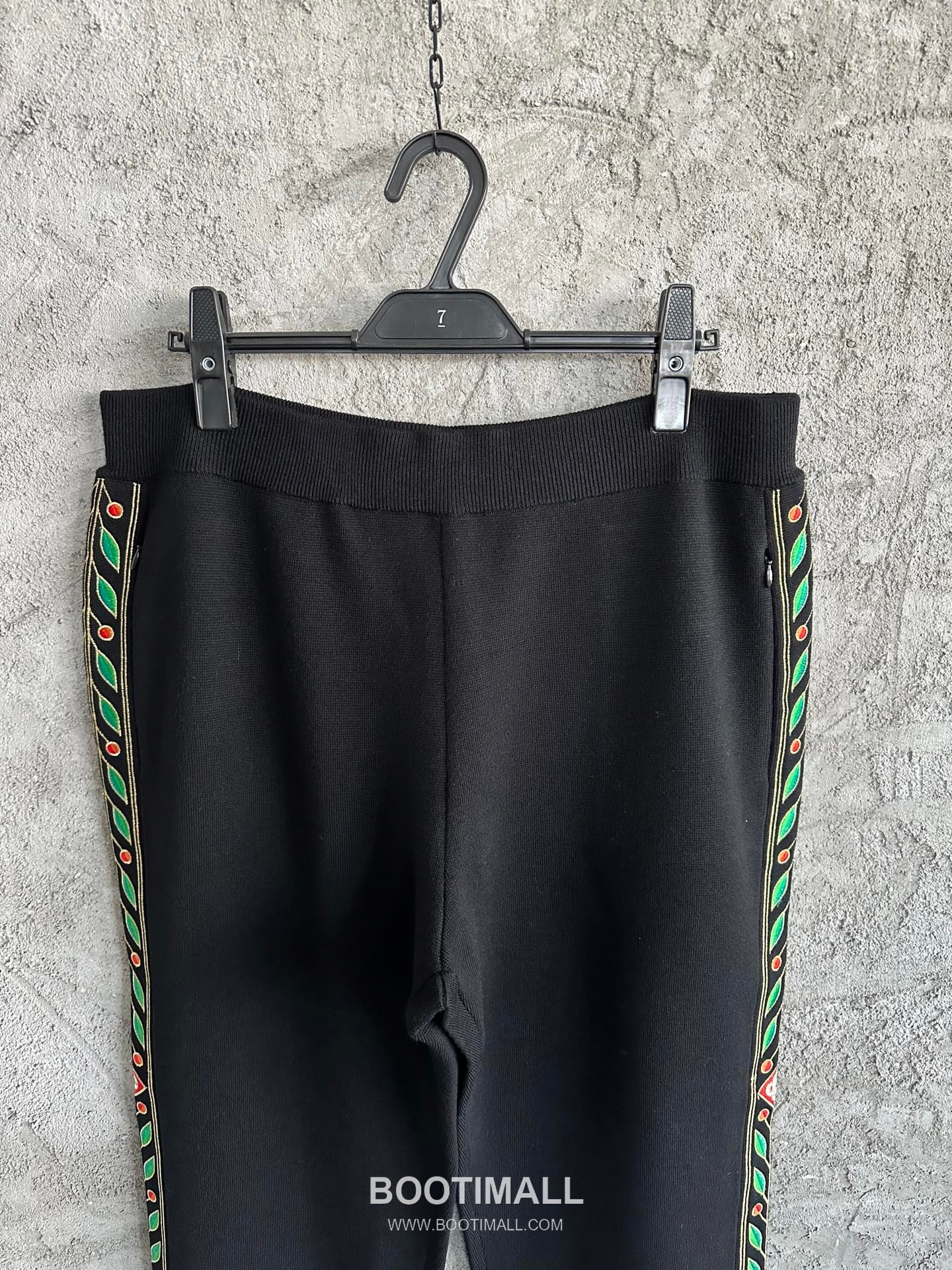 Casablanca Laurel Embroidered Pants Wool Black 카사블랑카 월계수 자수 팬츠 울 블랙 3