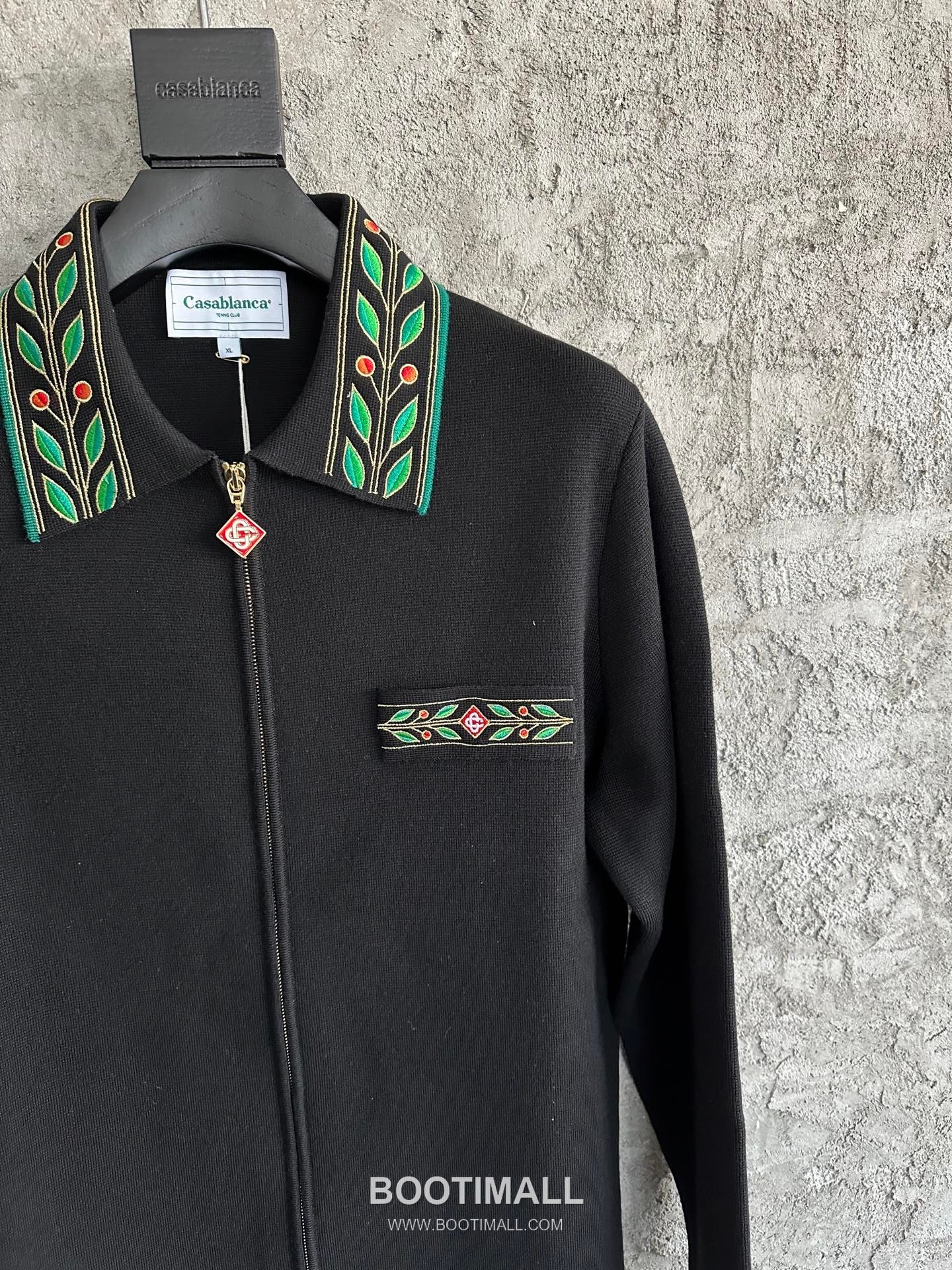 Casablanca Laurel Embroidered Jacket Wool Black 카사블랑카 향엽 자수 자켓 울 블랙 6
