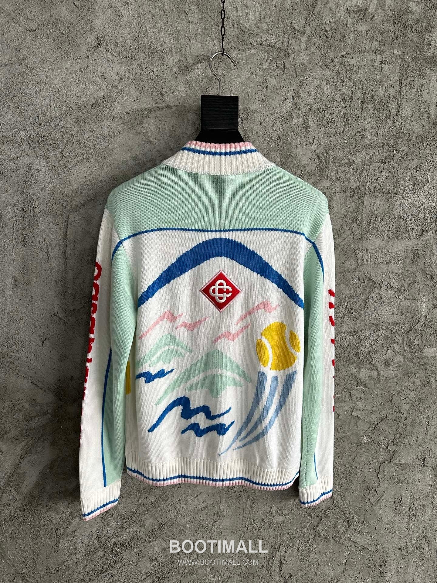 Casablanca Mountain Knit Cardigan Wool White 카사블랑카 마운틴 니트 가디건 울 화이트 3