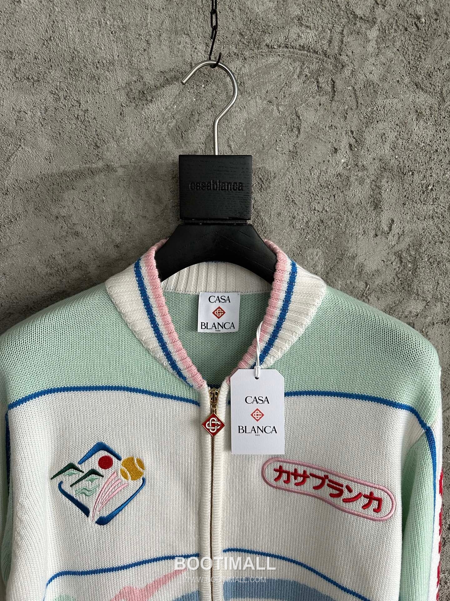 Casablanca Mountain Knit Cardigan Wool White 카사블랑카 마운틴 니트 가디건 울 화이트 4