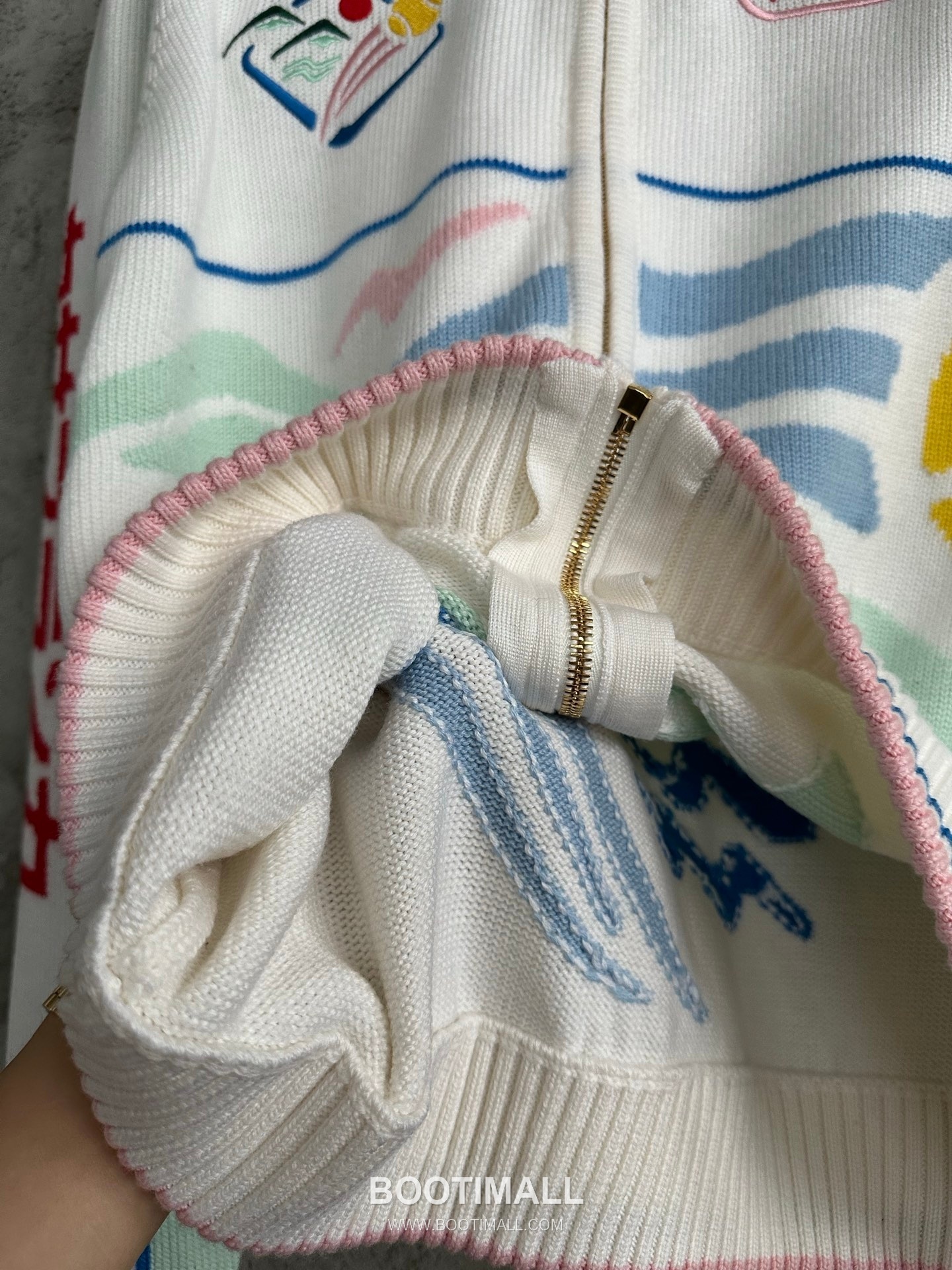 Casablanca Mountain Knit Cardigan Wool White 카사블랑카 마운틴 니트 가디건 울 화이트 8