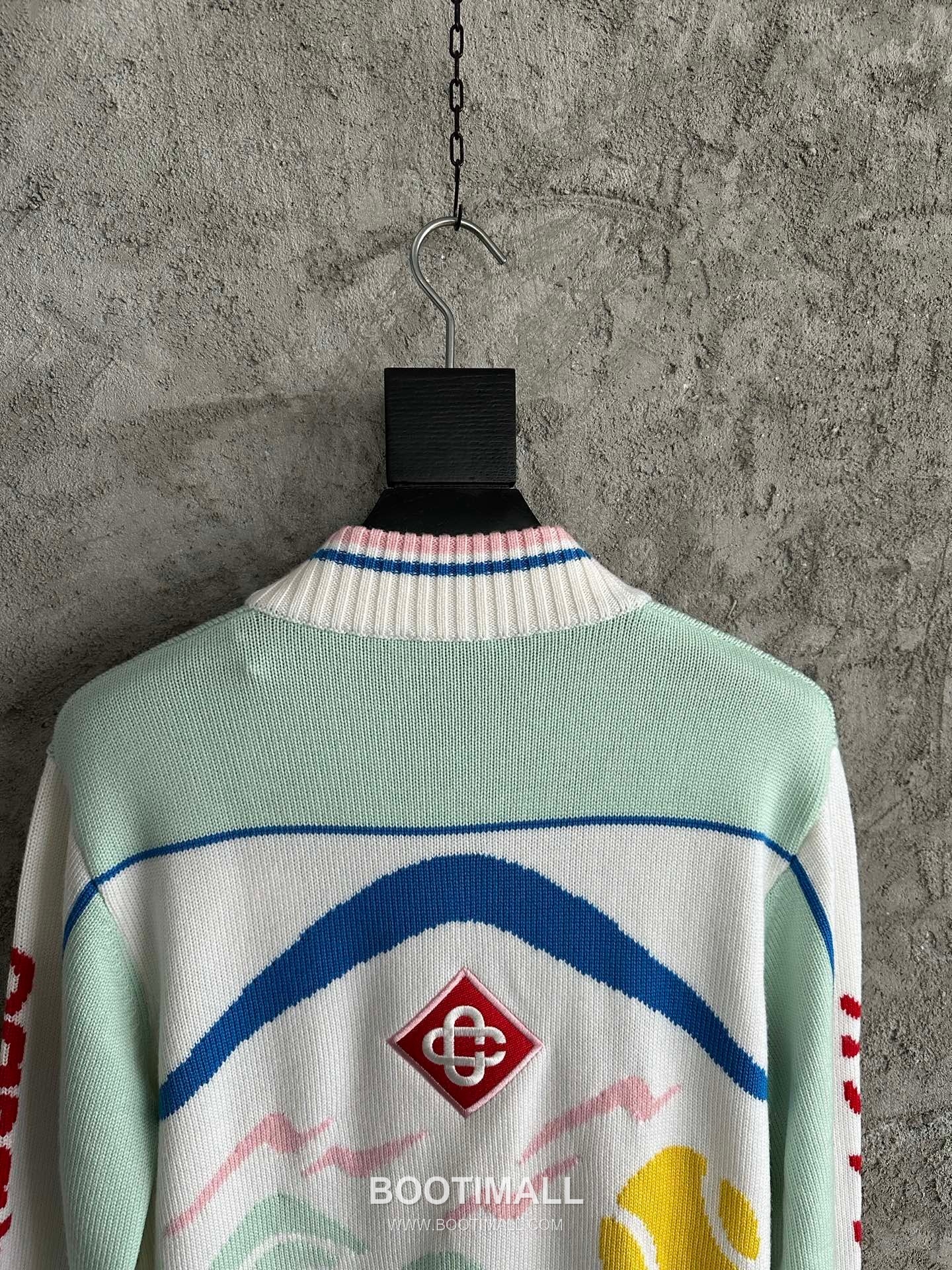 Casablanca Mountain Knit Cardigan Wool White 카사블랑카 마운틴 니트 가디건 울 화이트 9