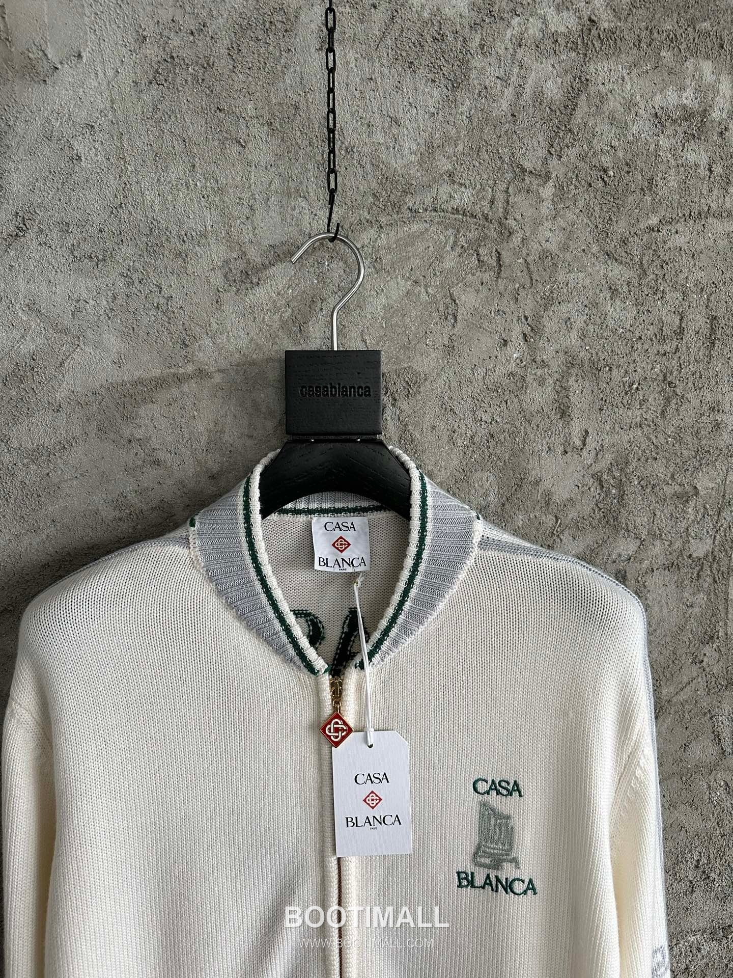 Casablanca Portrait Wool Cardigan Wool White 카사블랑카 인물 패턴 울 가디건 울 화이트 6