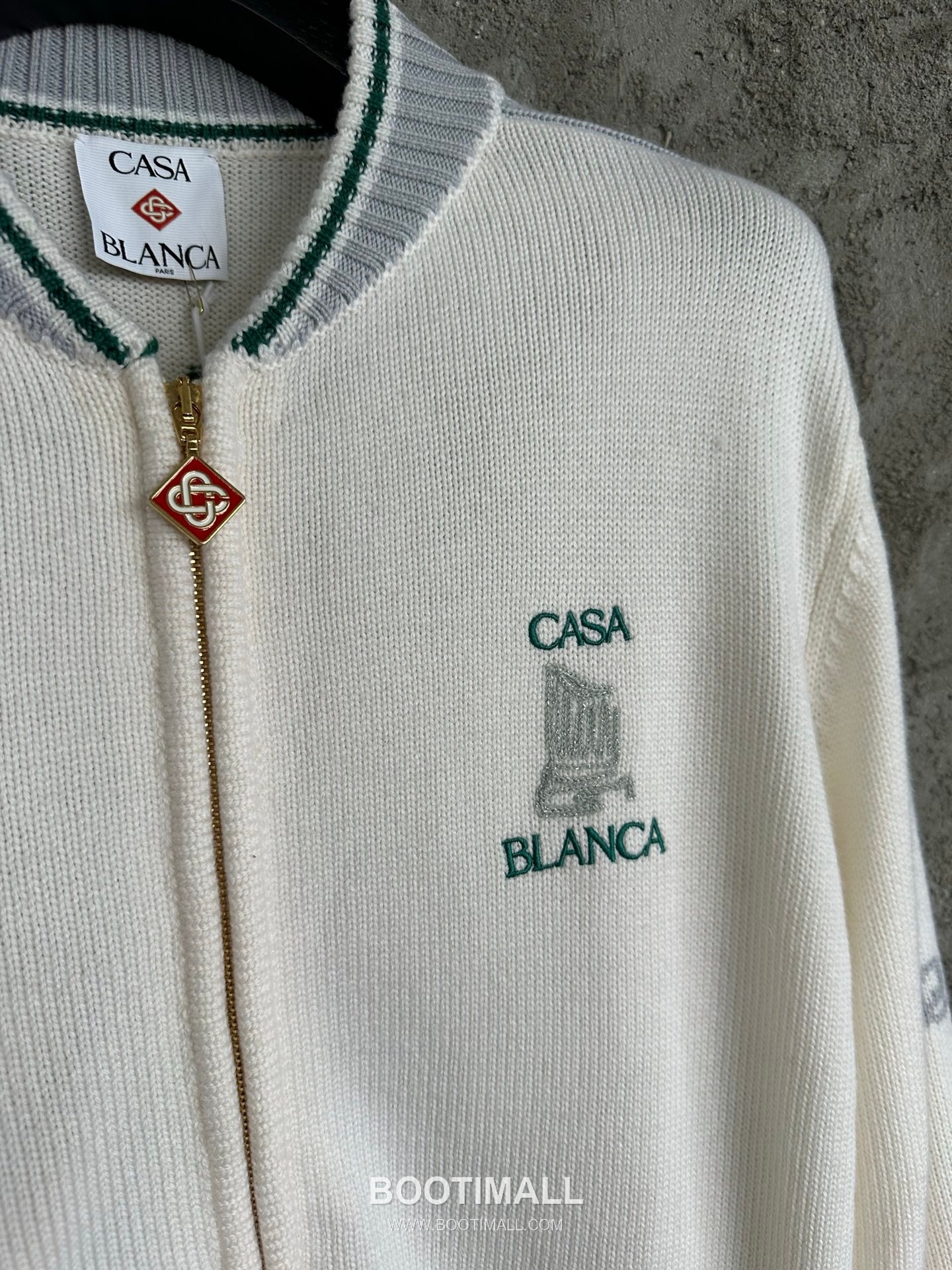 Casablanca Portrait Wool Cardigan Wool White 카사블랑카 인물 패턴 울 가디건 울 화이트 10