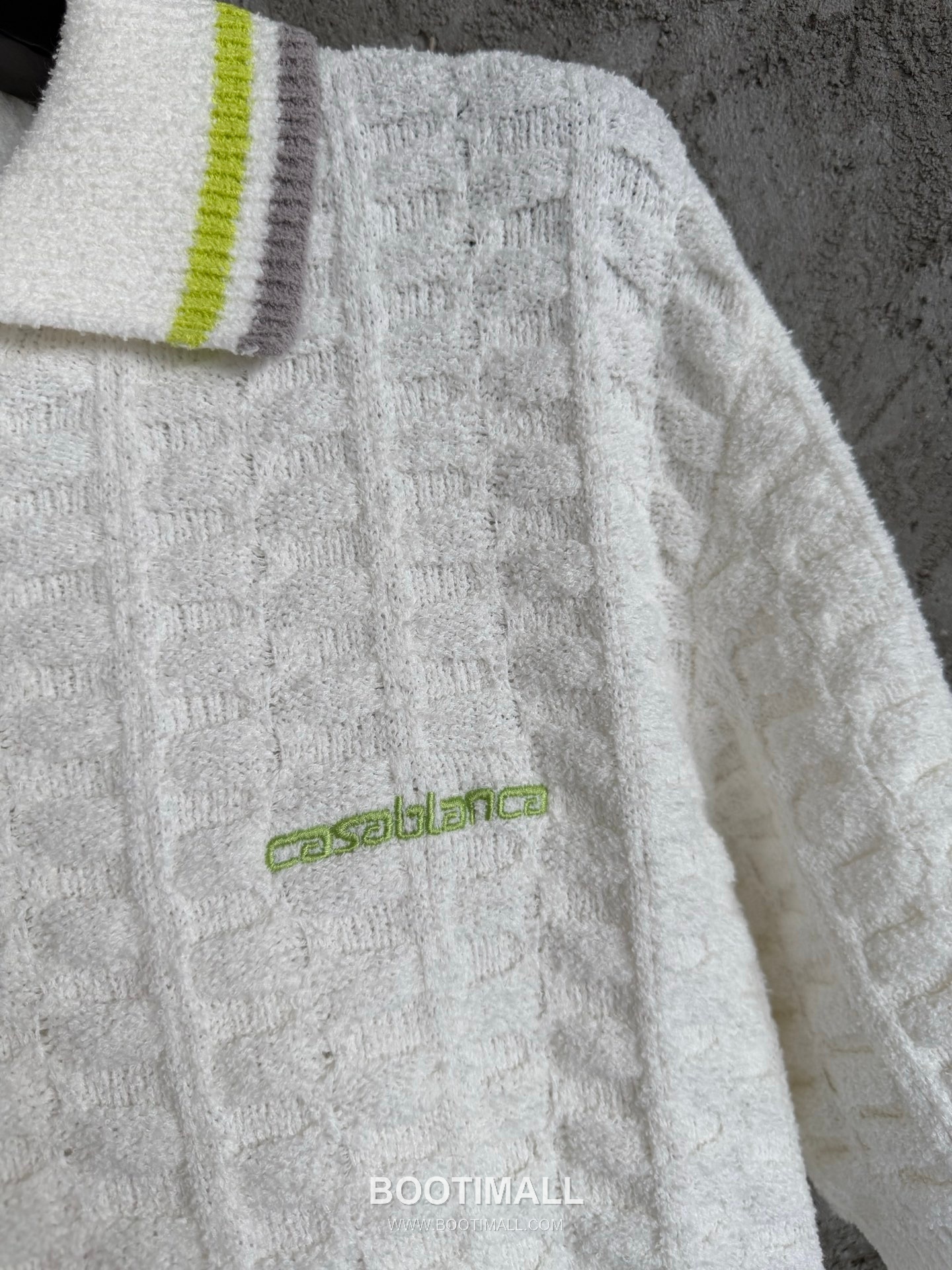 Casablanca Terry Cotton Polo Cotton White Polo Shirt 카사블랑카 테리 코튼 폴로 코튼 화이트 폴로 셔츠 7