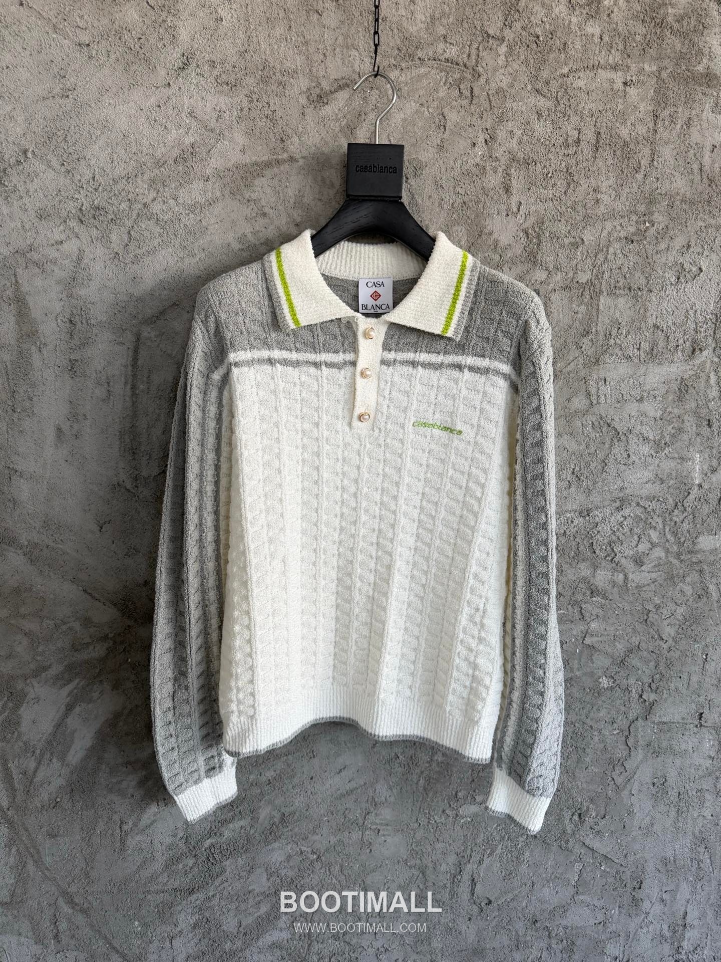 Casablanca Terry Polo Shirt Cotton White 카사블랑카 테리 폴로 셔츠 코튼 화이트 2