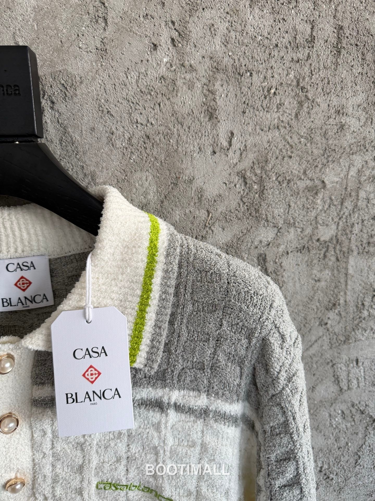 Casablanca Terry Polo Shirt Cotton White 카사블랑카 테리 폴로 셔츠 코튼 화이트 5