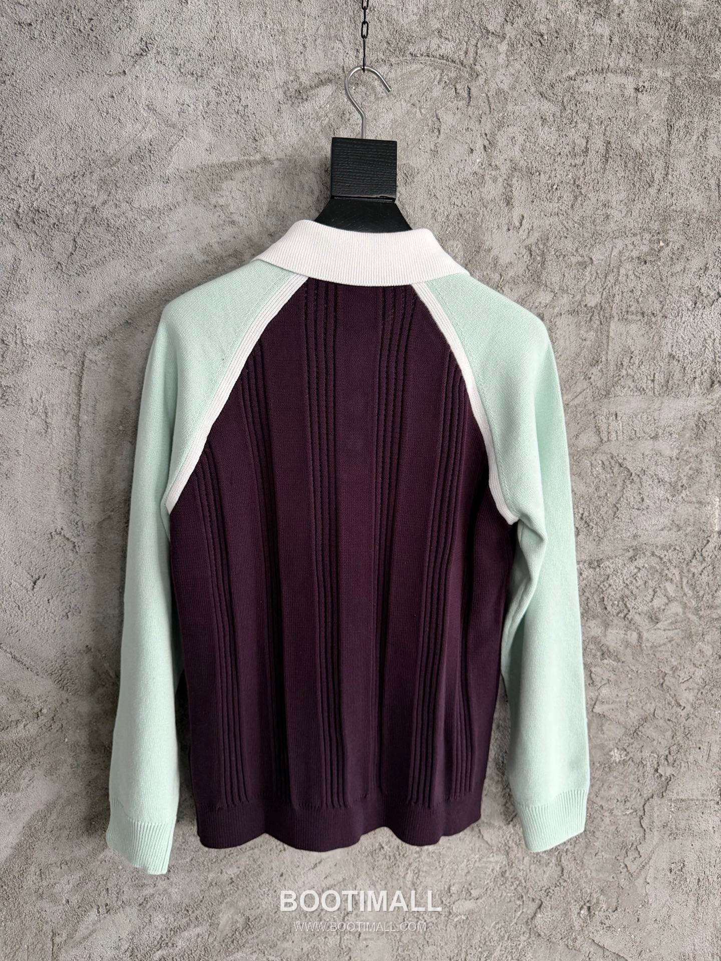 Casablanca Colorblock Polo Shirt Cotton Burgundy 카사블랑카 컬러블록 폴로 셔츠 코튼 버건디 5