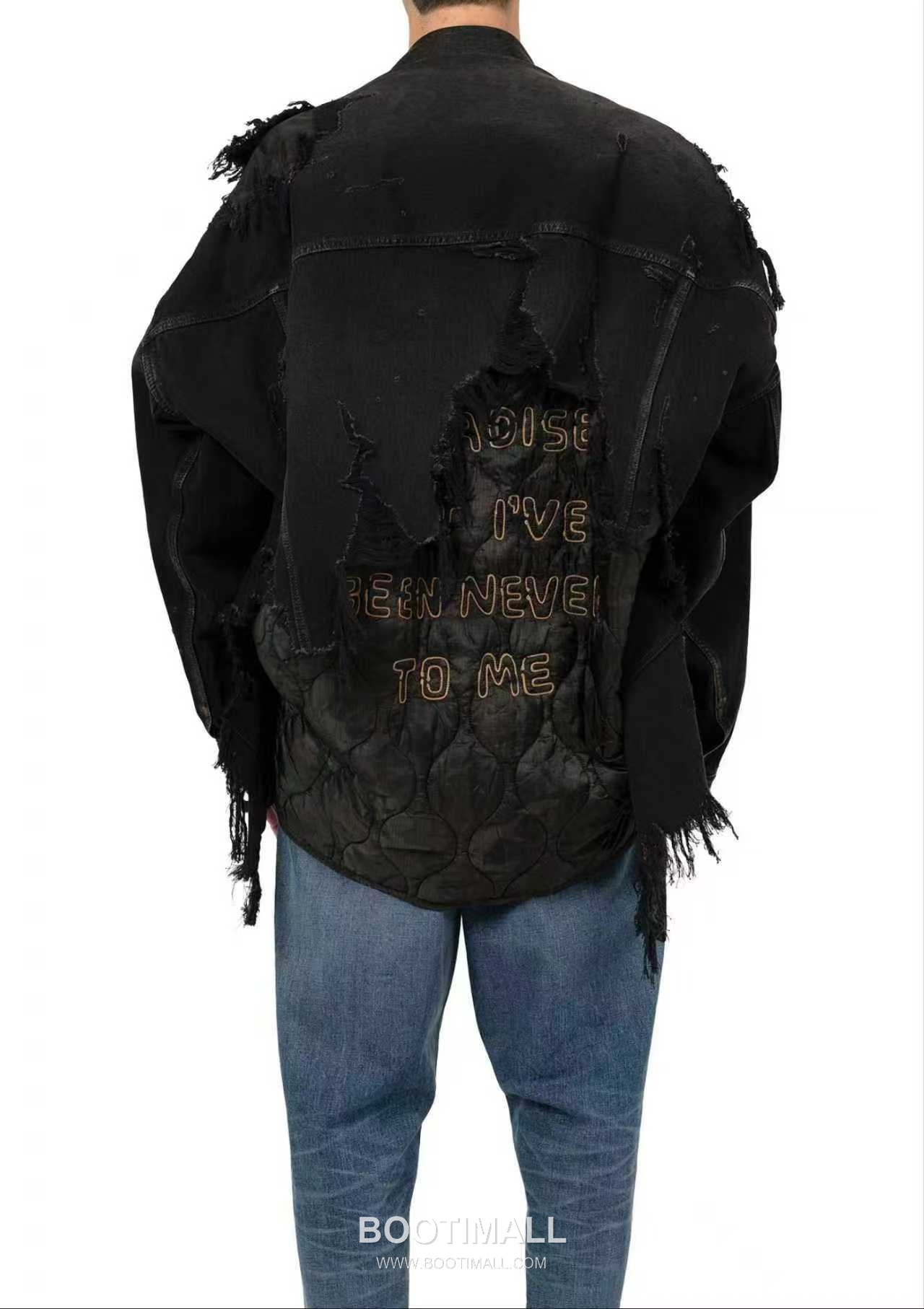 Maison Mihara Yasuhiro Layered Denim Jacket Denim Black 메종 미하라 야스히로 레이어드 데님 자켓 데님 블랙 3