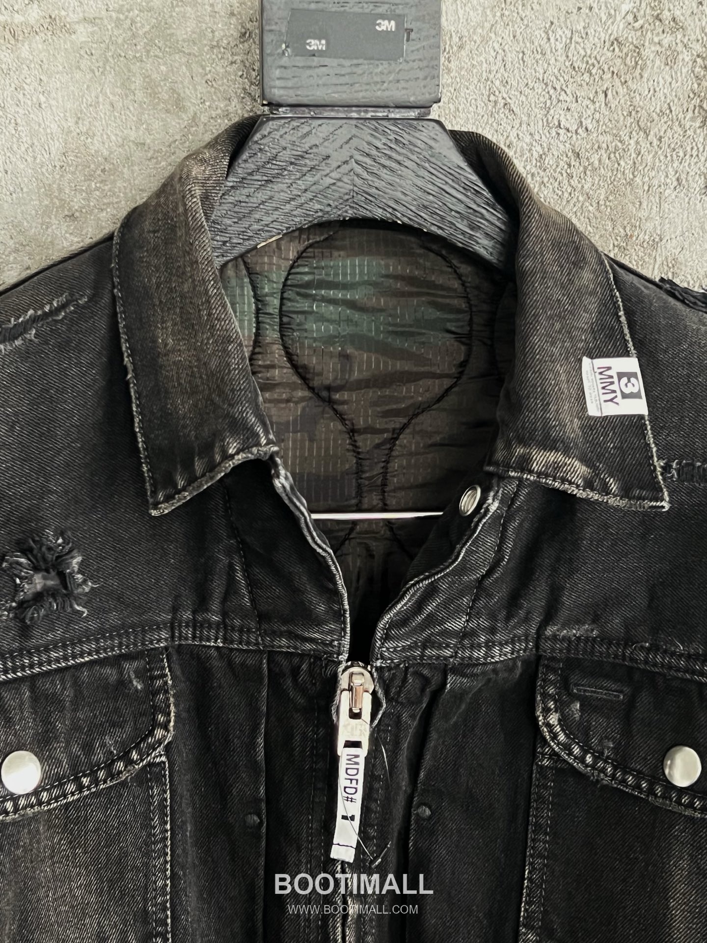 Maison Mihara Yasuhiro Layered Denim Jacket Denim Black 메종 미하라 야스히로 레이어드 데님 자켓 데님 블랙 7