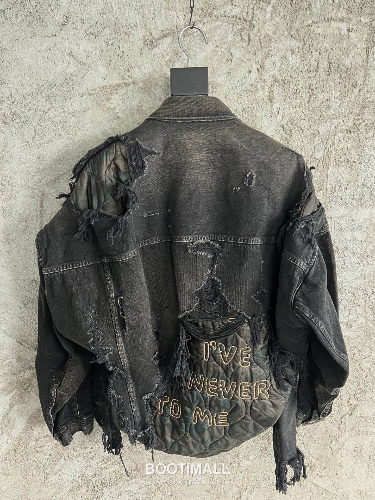 Maison Mihara Yasuhiro Layered Denim Jacket Denim Black 메종 미하라 야스히로 레이어드 데님 자켓 데님 블랙 8