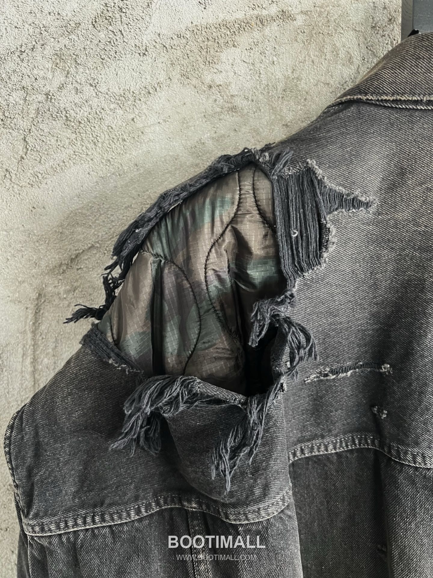 Maison Mihara Yasuhiro Layered Denim Jacket Denim Black 메종 미하라 야스히로 레이어드 데님 자켓 데님 블랙 9
