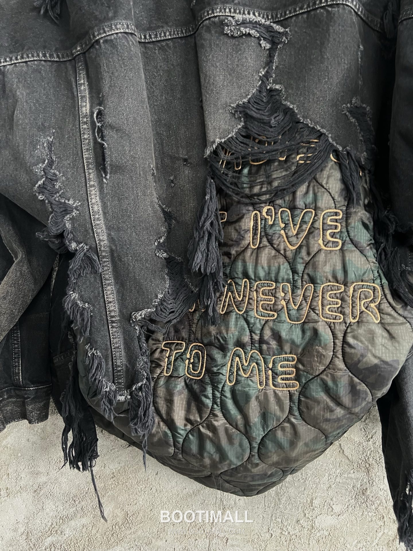 Maison Mihara Yasuhiro Layered Denim Jacket Denim Black 메종 미하라 야스히로 레이어드 데님 자켓 데님 블랙 10