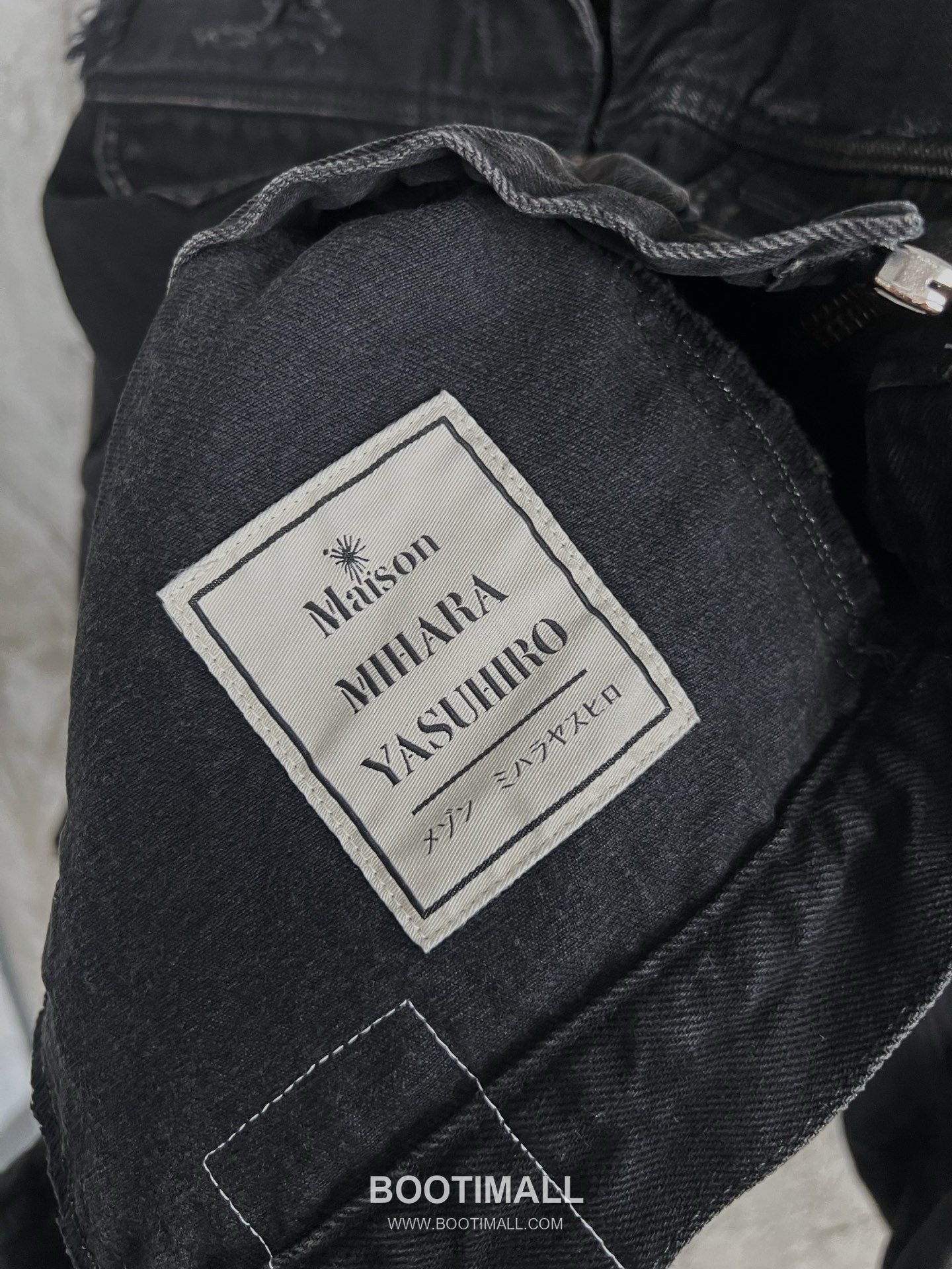 Maison Mihara Yasuhiro Layered Denim Jacket Denim Black 메종 미하라 야스히로 레이어드 데님 자켓 데님 블랙 11