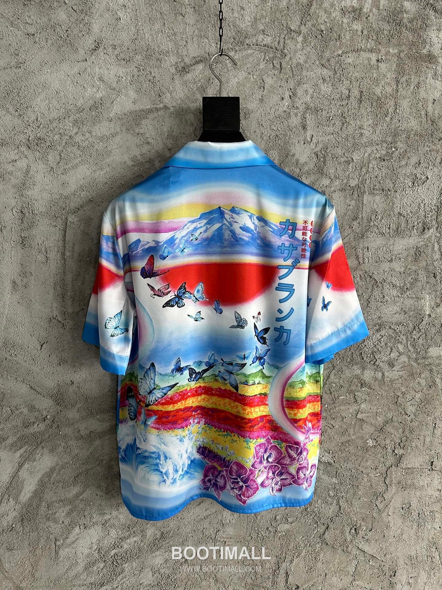 Casablanca Butterfly Silk Shirt Silk Blue 카사블랑카 버터플라이 실크 셔츠 실크 블루 2