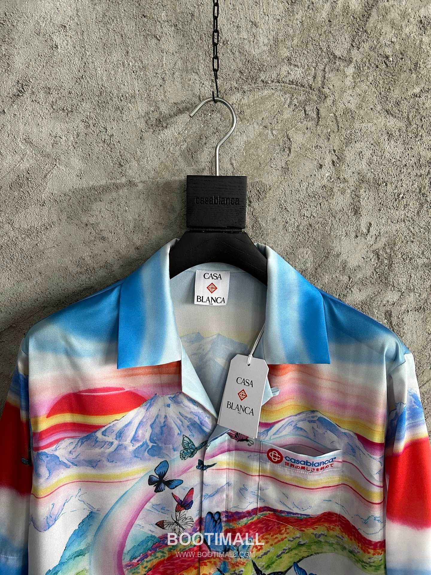 Casablanca Butterfly Silk Shirt Silk Blue 카사블랑카 버터플라이 실크 셔츠 실크 블루 3