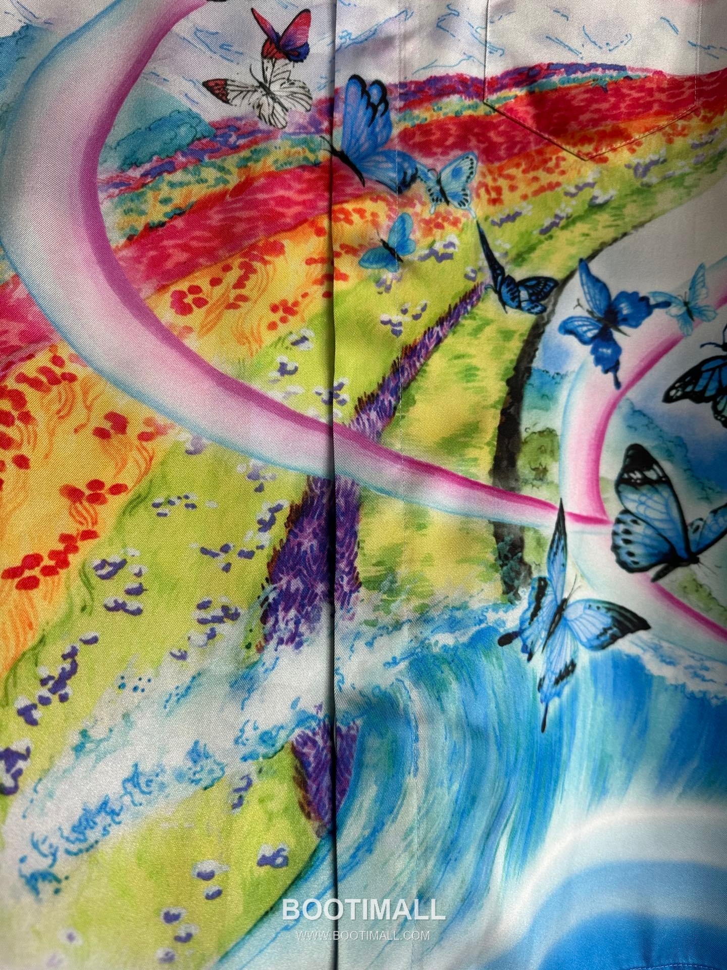 Casablanca Butterfly Silk Shirt Silk Blue 카사블랑카 버터플라이 실크 셔츠 실크 블루 7